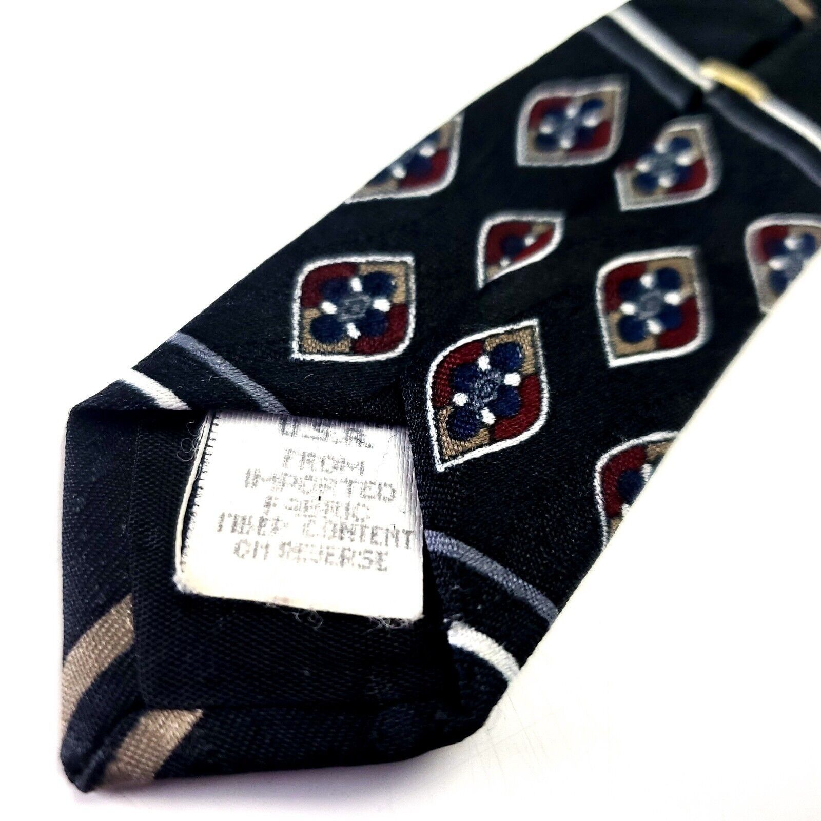 Other Wembley Black Silk Tie Woven Graphic Size ONE SIZE - 5 Thumbnail