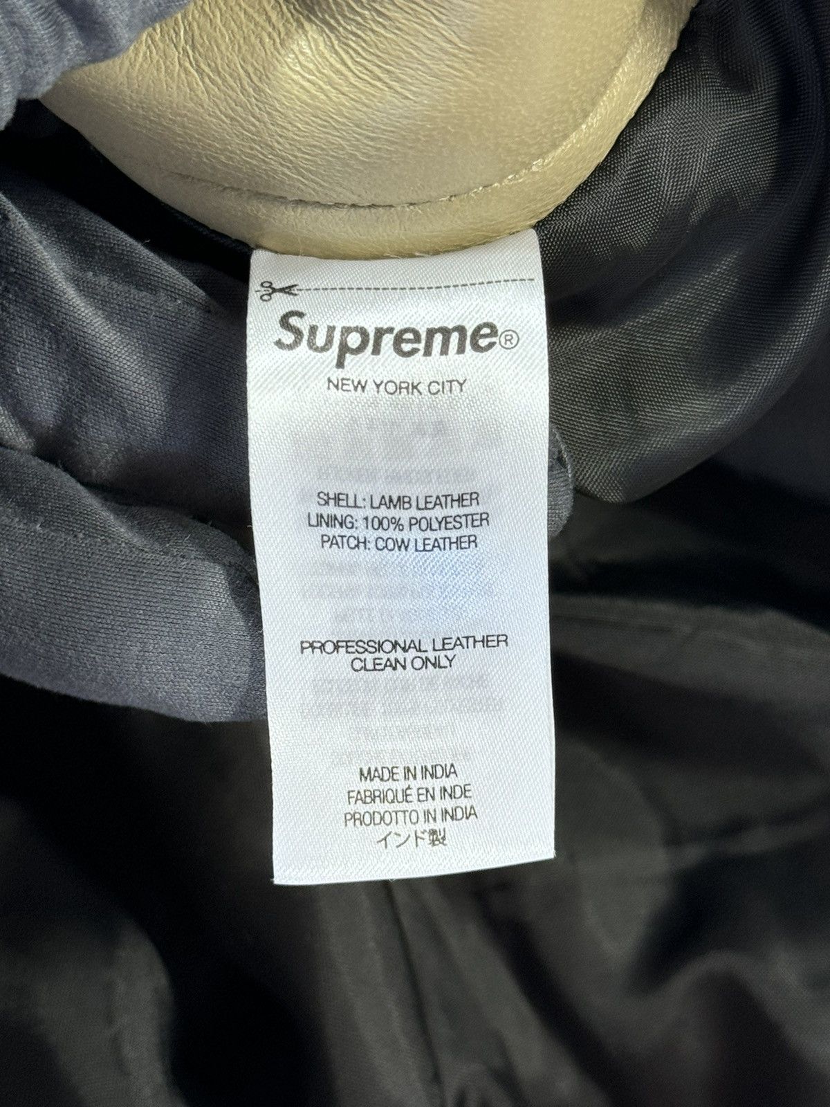 Supreme LEATHER CARPENTER PANTS Size US 34 / EU 50 - 6 Thumbnail
