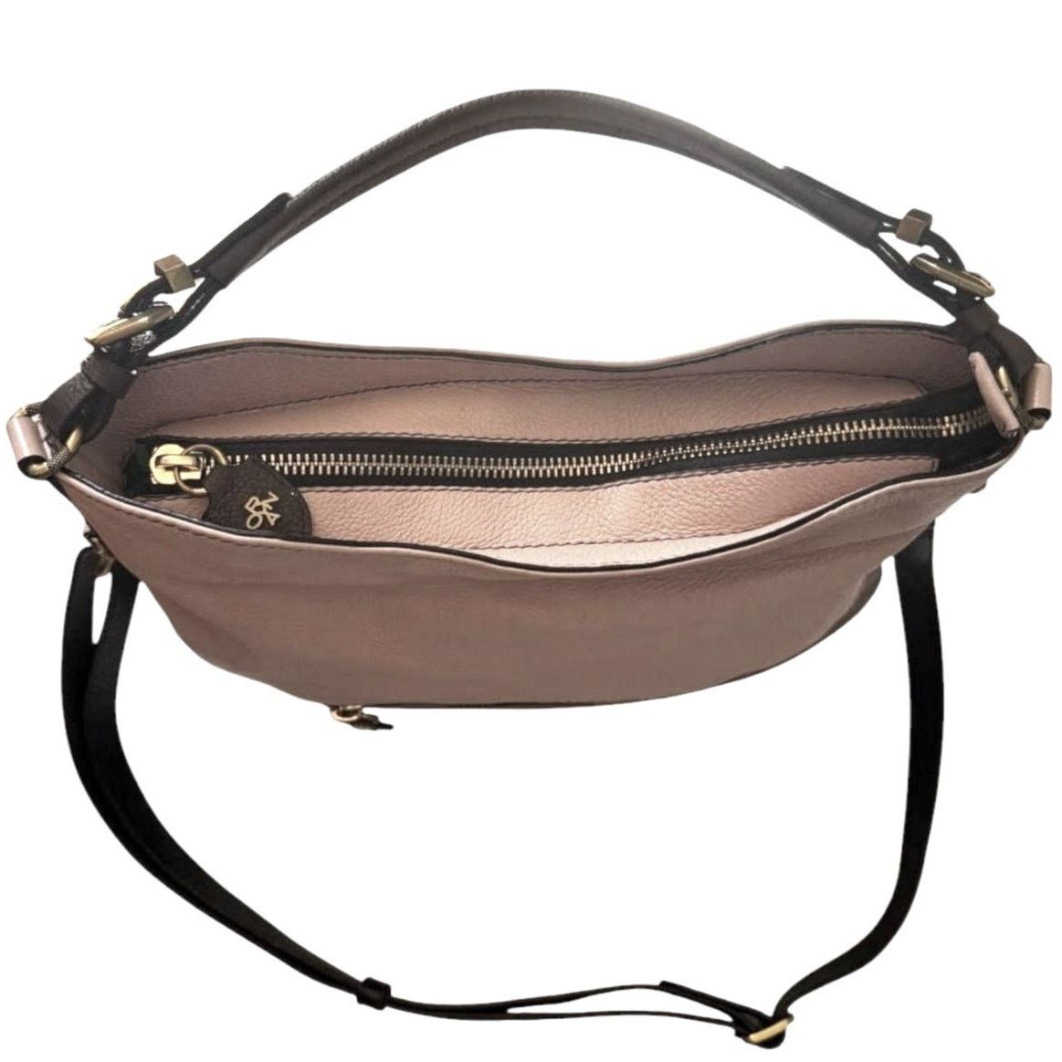 NBDN Nobrandedon OrYany Ellie Leather Colorblock Hobo Bag Size ONE SIZE - 6 Thumbnail