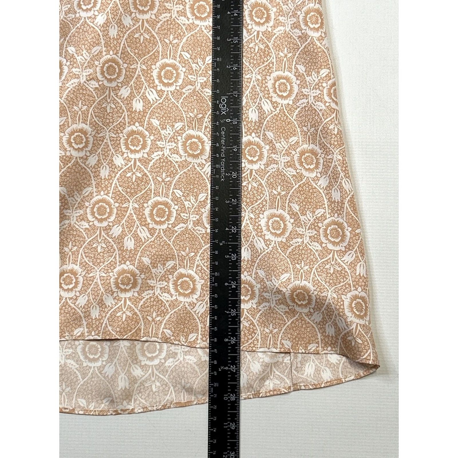 Helmut Lang Helmut Lang Peach Silk Ornamental Floral Tank Ladies Womens M Casual Size M / US 6-8 / IT 42-44 - 5 Thumbnail