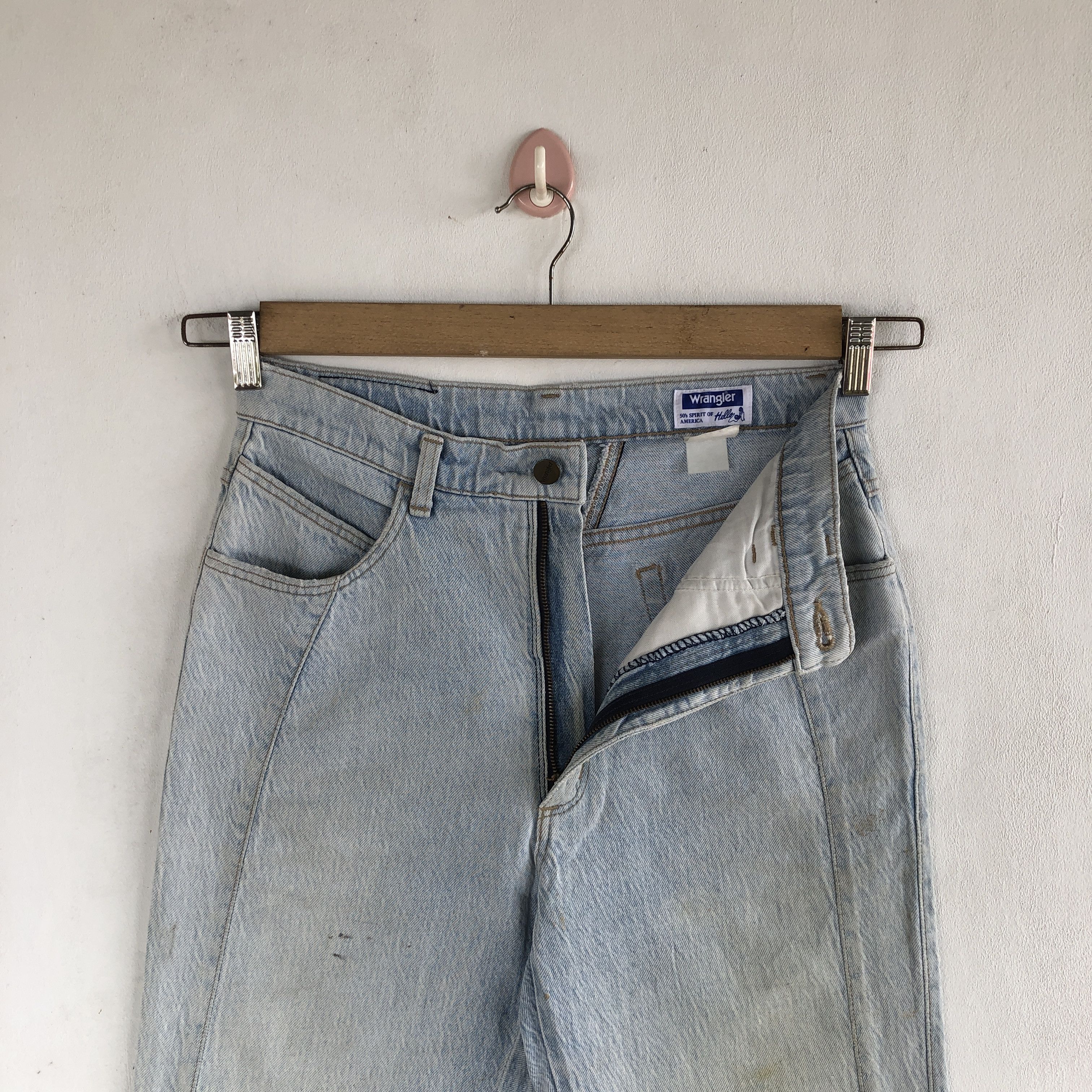 Wrangler Vintage Wrangler Sunfaded Jeans Light Wash Wrangler Denim Size 24" / US 00 / IT 34 - 5 Thumbnail