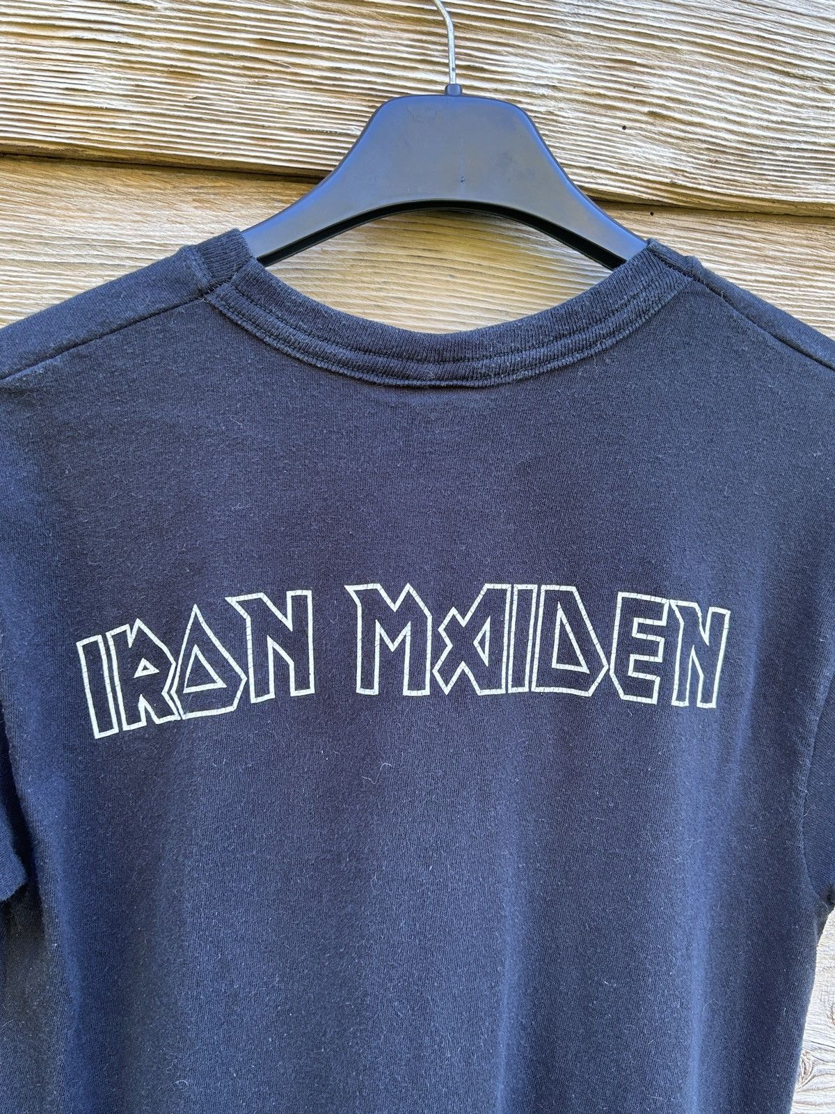 Band Tees × Iron Maiden × Vintage 00s Vintage Iron Maiden Different World T-Shirt In Black Size S / US 4 / IT 40 - 6 Thumbnail