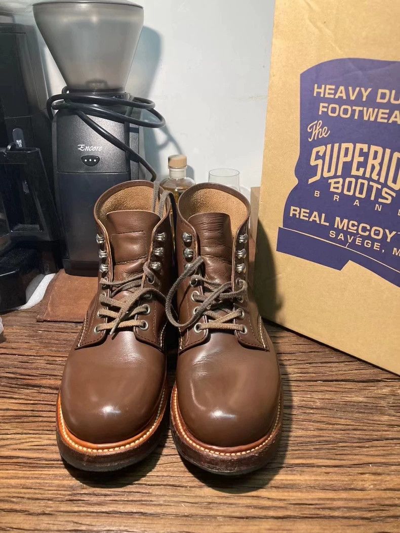 個人装備 THE REAL McCOY'S FIELD SHOES, HORSEHIDE field shoes, horsehide | the real mccoy's | made in japan