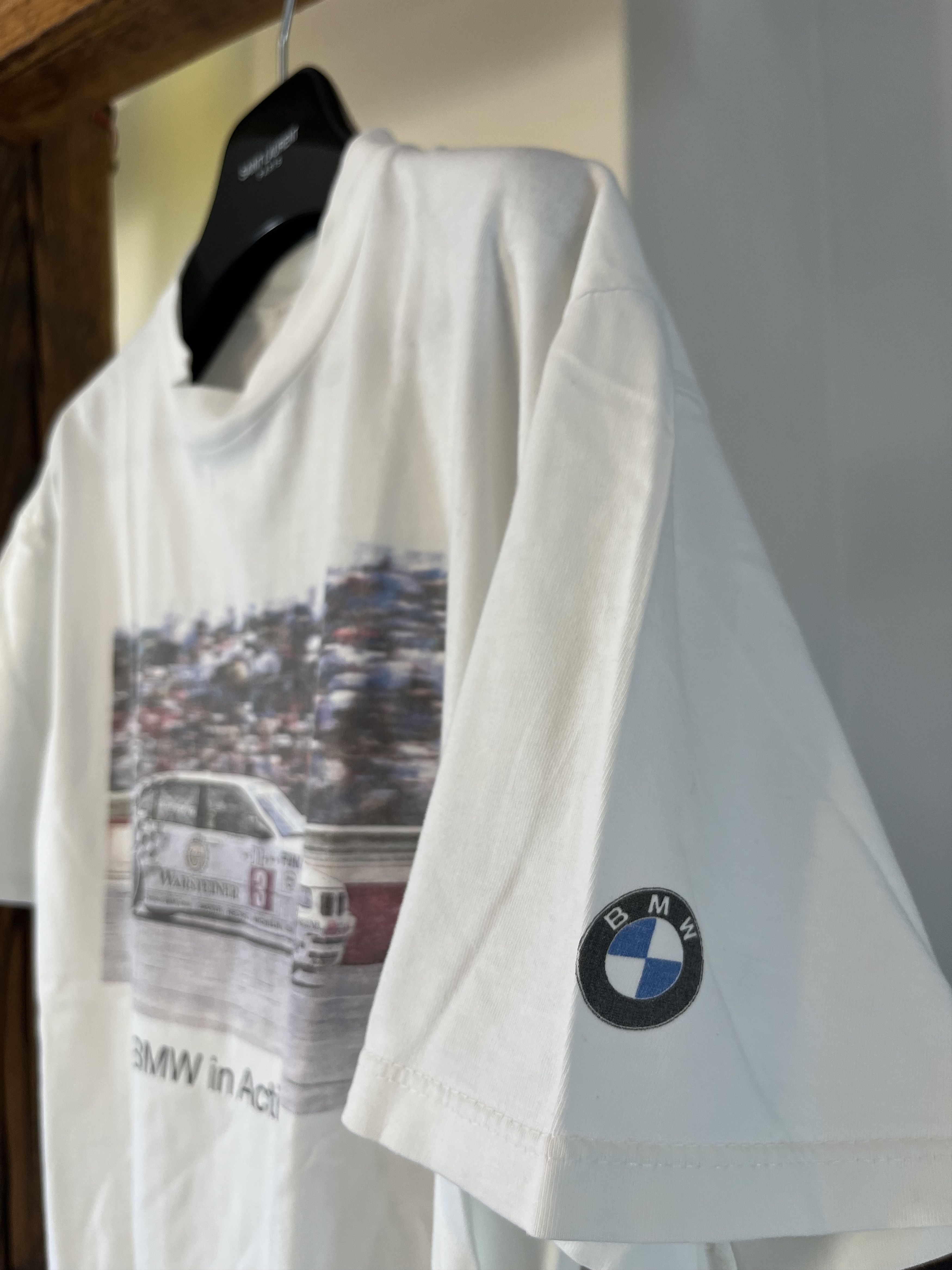 BMW Vintage 90s BMW in Action Motor Car Racing Nascar Size US L / EU 52-54 / 3 - 3 Thumbnail