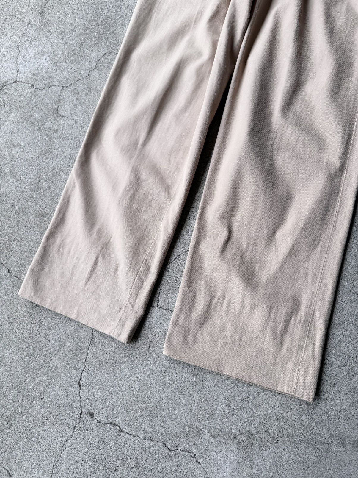 Issey Miyake ISSEY MIYAKE 2002SS Archive Beige Cotton Straight Trousers Size US 28 / EU 44 - 4 Thumbnail