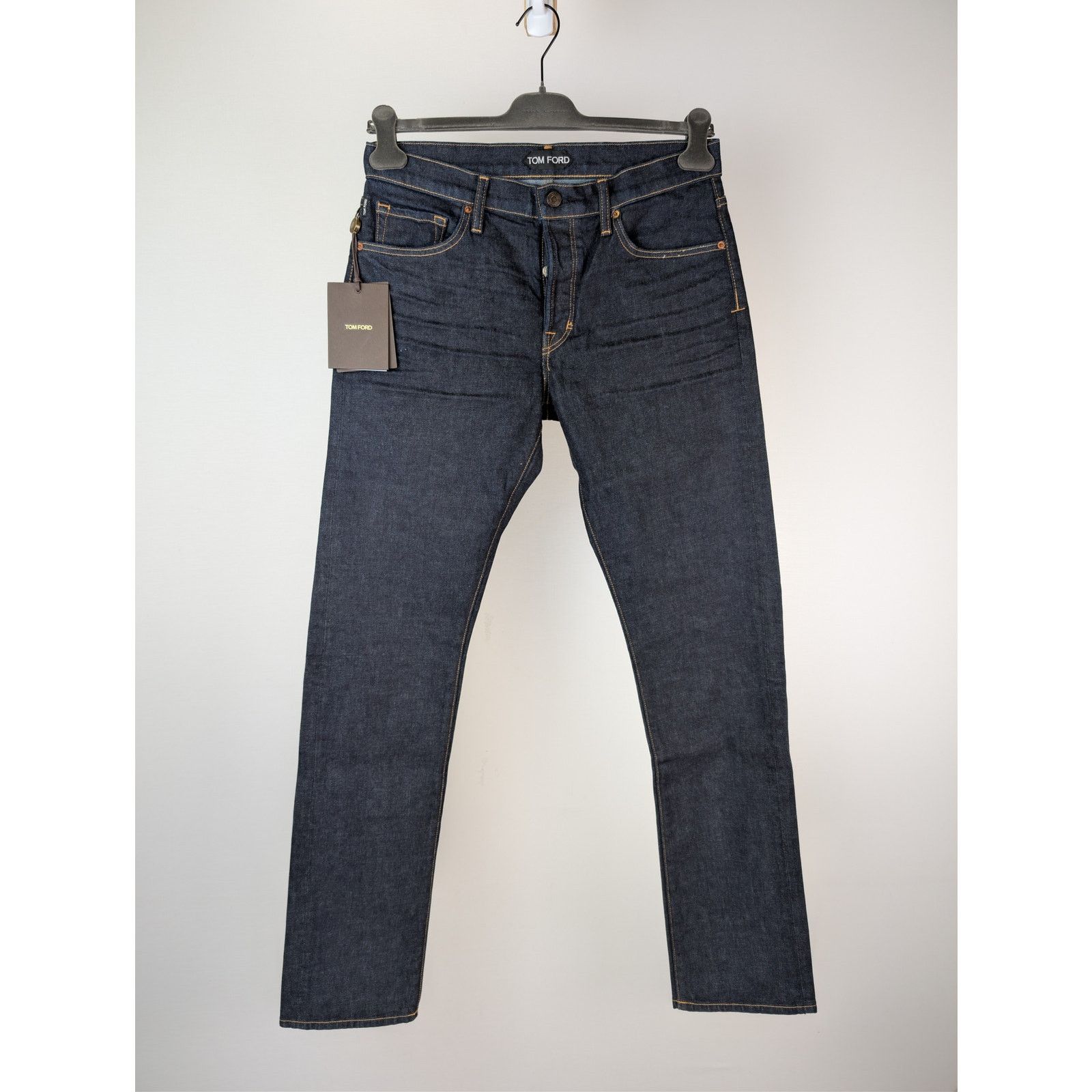Tom Ford o1rshd1 Straight-Fit Denim Jeans in Dark Blue Size US 32 / EU 48 - 1 Thumbnail