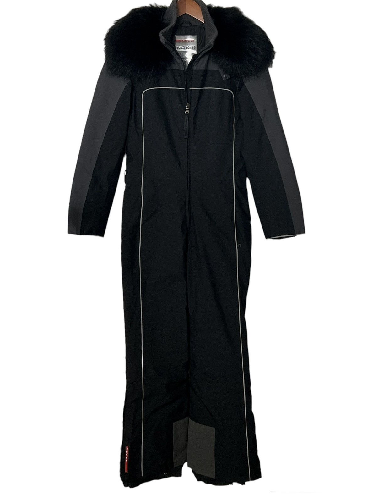 image of Early 2000S Prada Black Full Ski Runway Jumpsuit, Men's (Size 30)