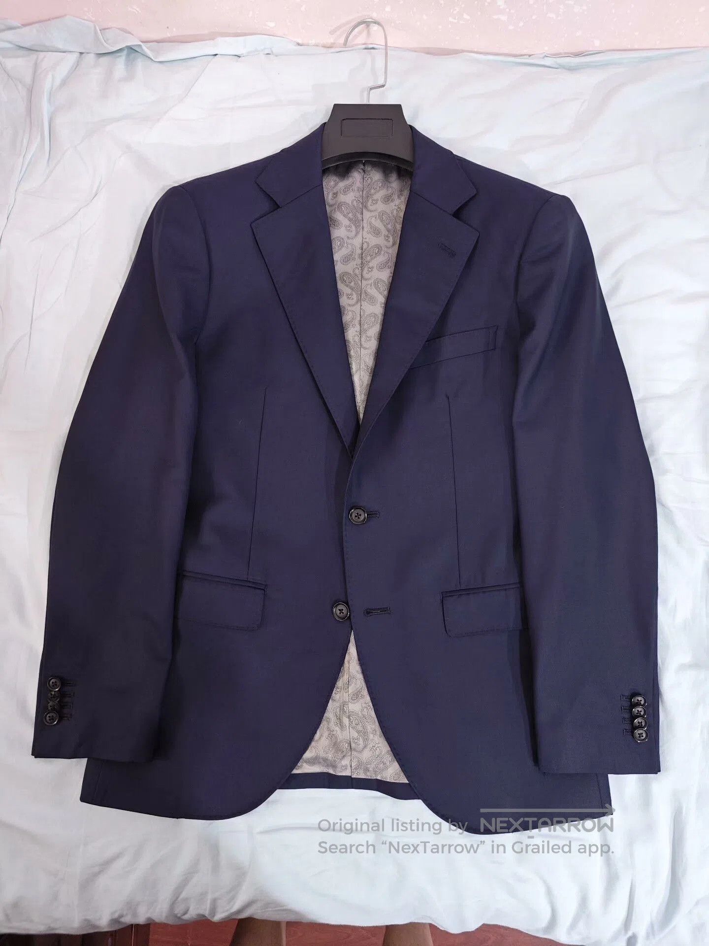Japanese Brand Italian VBC Wool Linen Custom Suit. Size US M / EU 48-50 / 2 - 5 Thumbnail