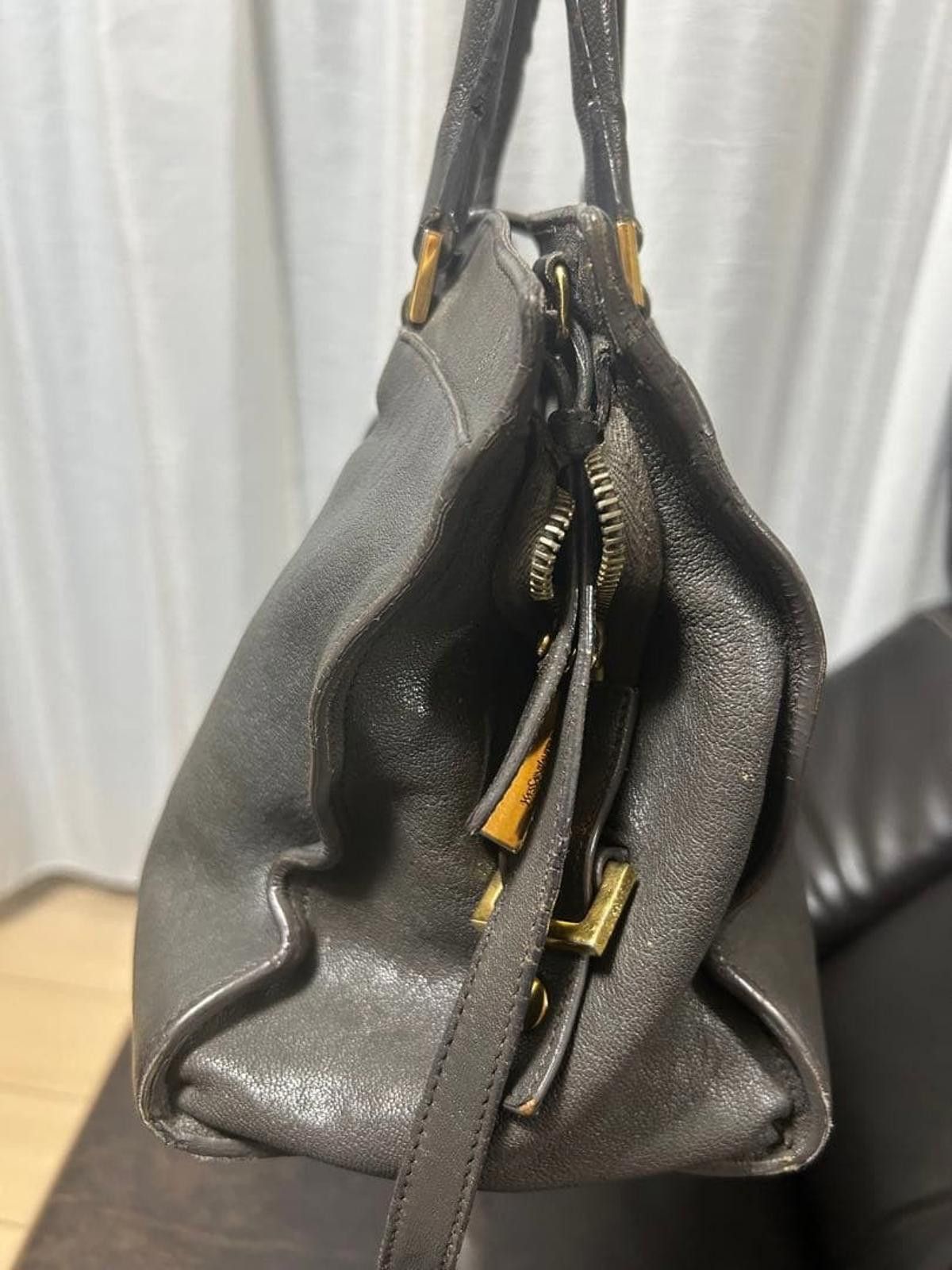Saint Laurent Paris Saint Laurent - Classic Black Leather Tote Bag Size ONE SIZE - 8 Thumbnail