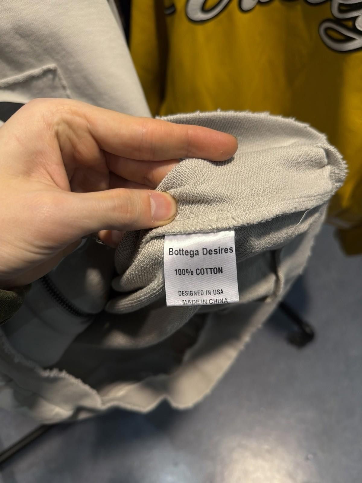 Bottega Desires Bottega Desires Grey Zip-Up Hoodie Brand New Size (XXL) Size US XXL / EU 58 / 5 - 8 Thumbnail