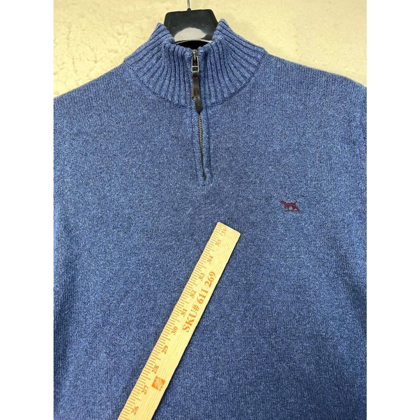 Rodd & Gunn Rodd & Gunn Merrick Bay Knit Sweater Blue Australian Cotton Men's Medium 1/4 Zip Size US M / EU 48-50 / 2 - 6 Thumbnail