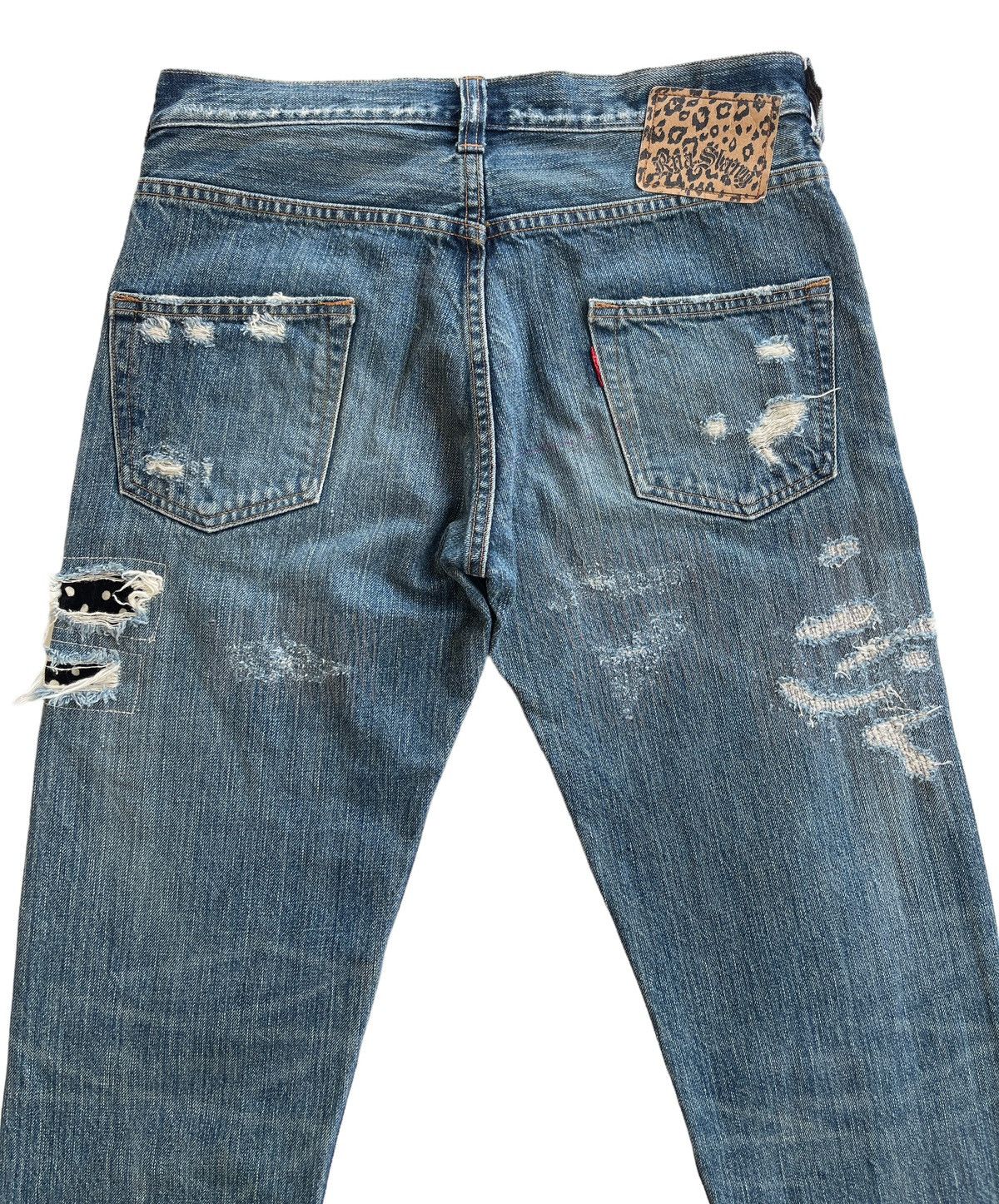 Japanese Brand Vintage RNa Slang Ripped Distressed Jeans Size US 31 - 4 Thumbnail