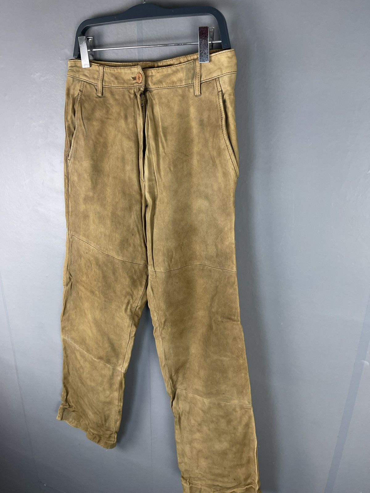 Max Mara × Vintage Vintage Max Mara Hungary Leather Pants Size 26" / US 2 / IT 38 - 3 Thumbnail