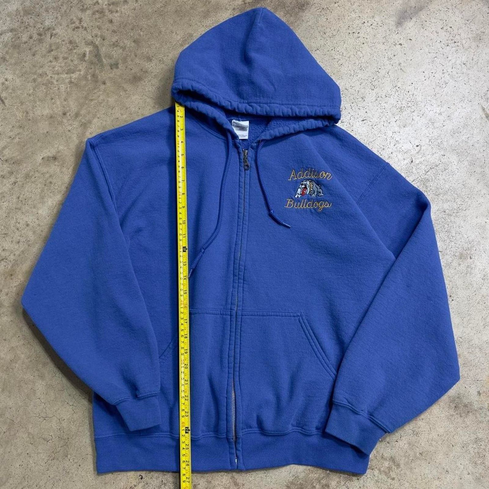 Japanese Brand × Vintage Vintage Embroidered Bulldogs Cotton Streetwear Hoodie Size US L / EU 52-54 / 3 - 3 Thumbnail
