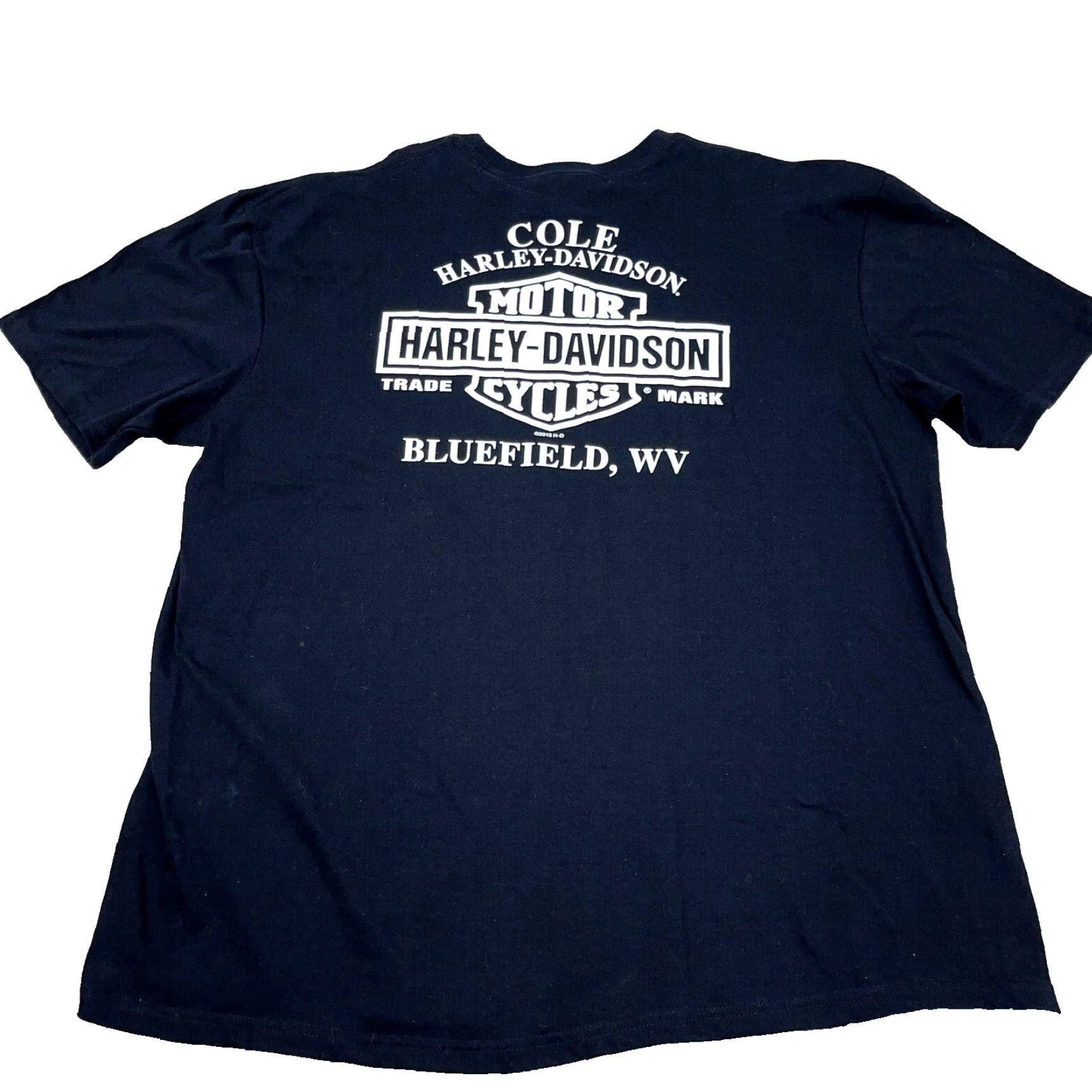 Harley Davidson Harley-Davidson Shirt Men XL Black Tee Graphic Print 80s Retro Biker Motorcycle USA Logo Mens Size US XL / EU 56 / 4 - 2 Thumbnail