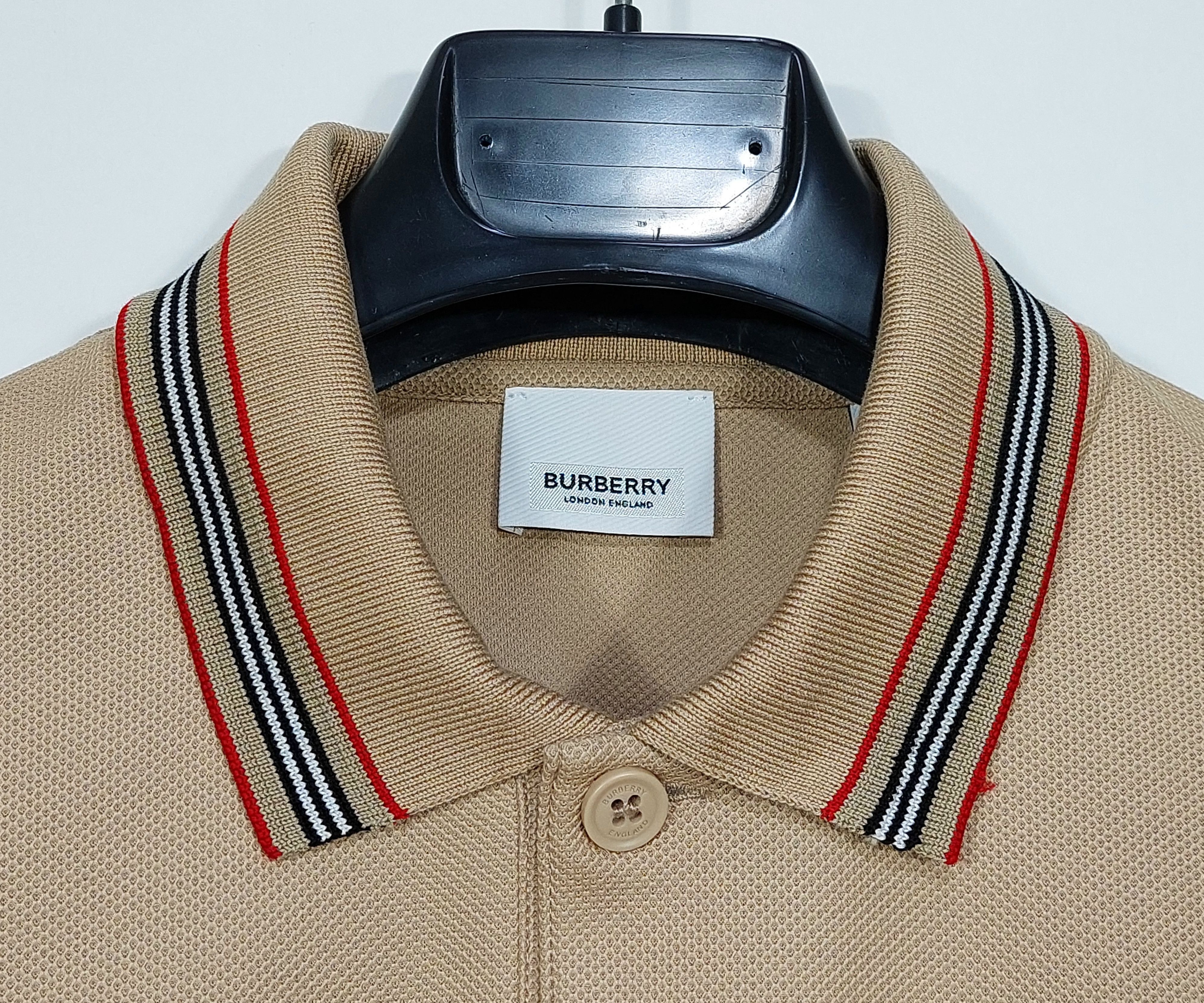 Burberry TB logo stripe polo shirt - beige M Size US M / EU 48-50 / 2 - 2 Thumbnail