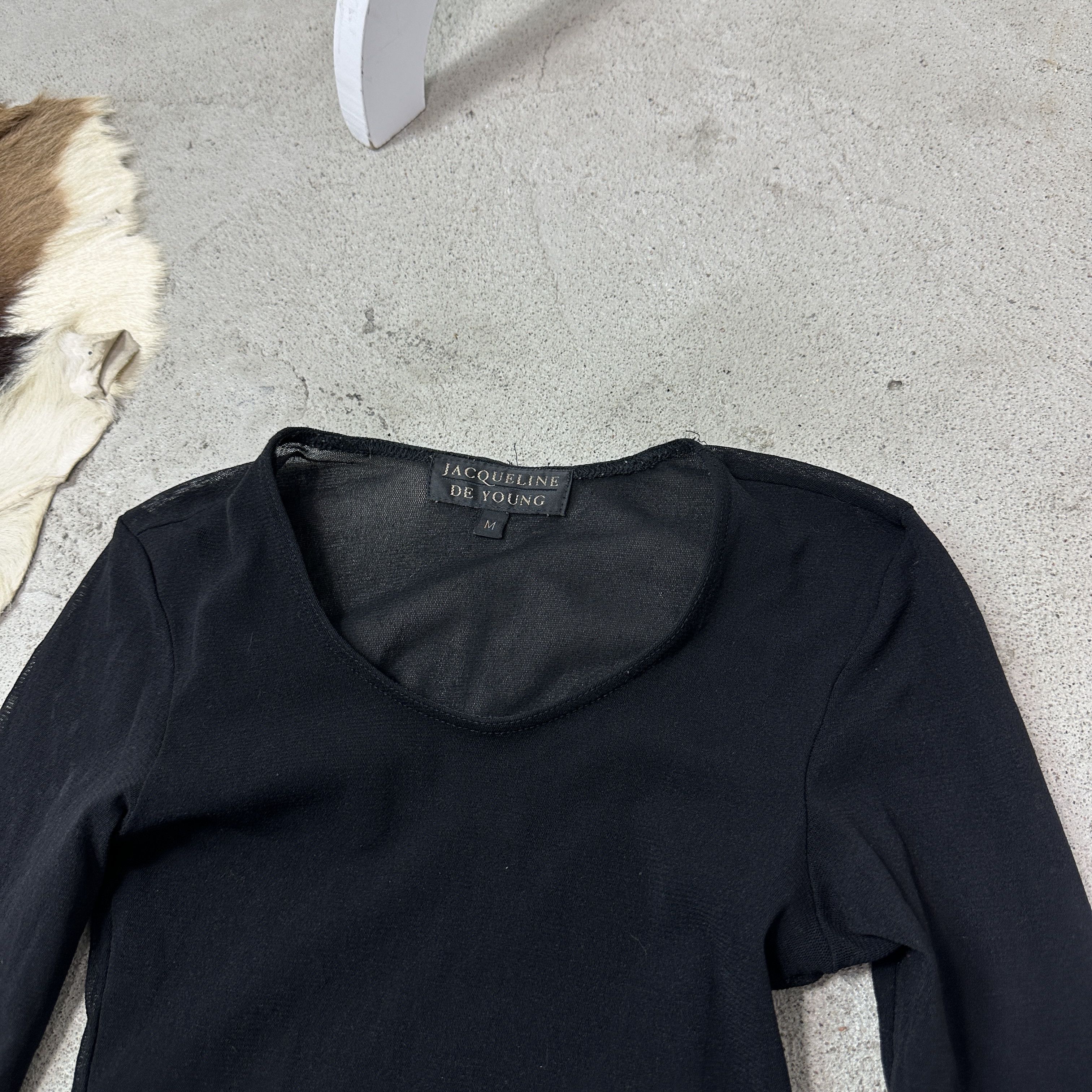 Vintage Vintage Avant Garde Grunge Mesh Longsleeve Y2K Size M / US 6-8 / IT 42-44 - 5 Thumbnail