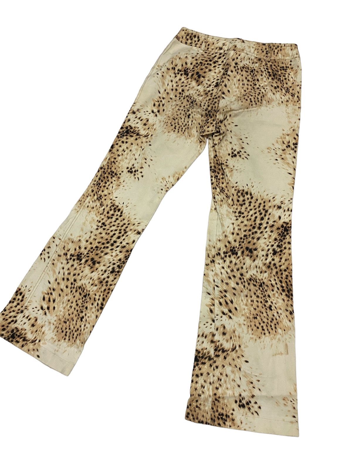 If Six Was Nine × Le Grande Bleu (L.G.B.) Marella Leopard Flared pants Size 27" / US 4 / IT 40 - 6 Thumbnail