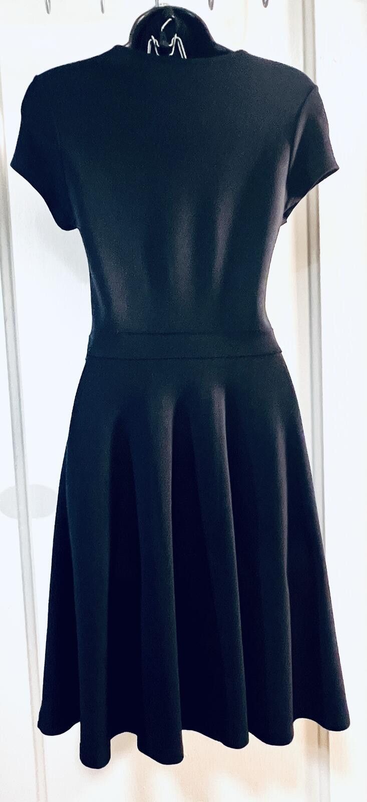 Other Zara Basic Navy Fit & Flare Bow Dress - Medium Size M / US 6-8 / IT 42-44 - 7 Thumbnail