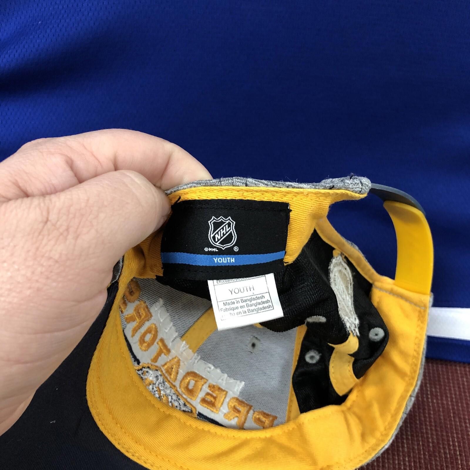 NHL Nashville Predators NHL Hat Youth Adjustable Faux Snakeskin Size ONE SIZE - 6 Thumbnail