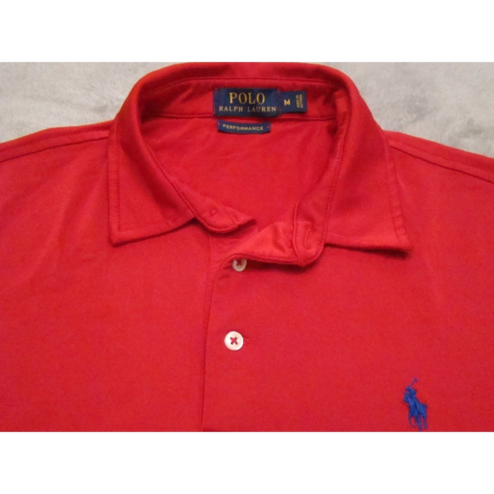 Polo Ralph Lauren Polo Ralph Lauren Performance Polo Shirt Mens Size M Short Sleeve Red Size US M / EU 48-50 / 2 - 3 Thumbnail