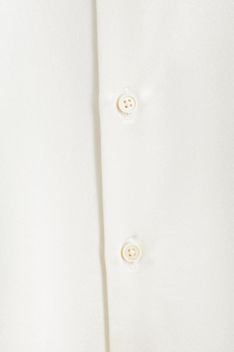 Jil Sander o1y1025 Solid Color Shirt in Ivory Size S / US 4 / IT 40 - 4 Thumbnail