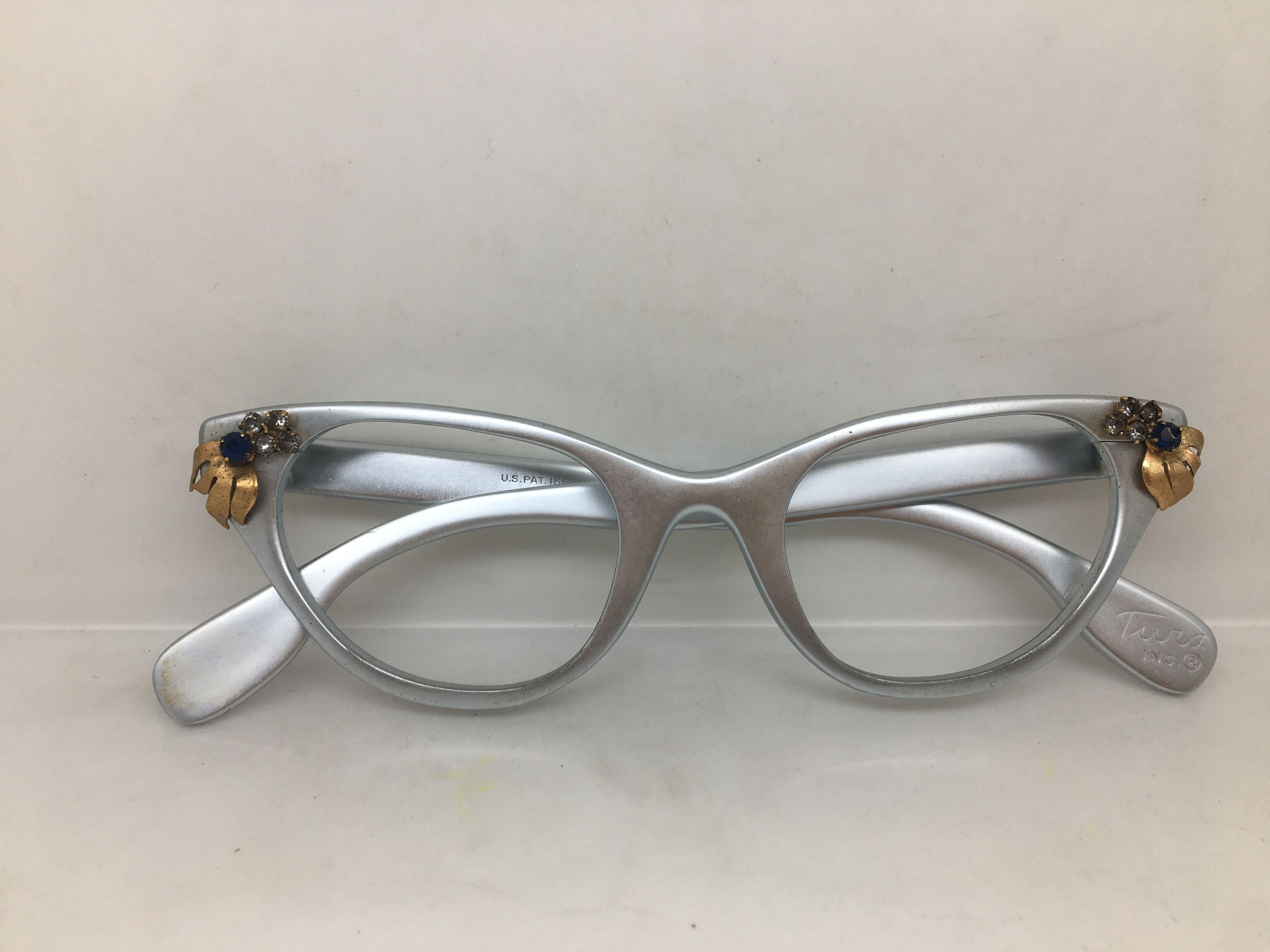 Vintage Vintage 50 AluminiumTura Cateye Diva Girls Eyeglasses Size ONE SIZE - 10 Thumbnail