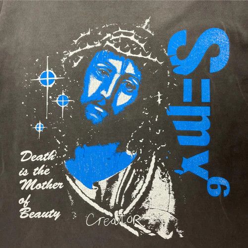 Saint Michael Saint Michael Jesus Tee Washed Black | Grailed