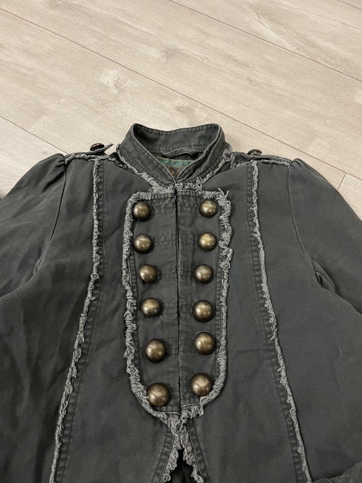 Hedi Slimane 🔥00'S NAPOLEON MILITARY GOTHIC WASHED JACKET JAPAN Size S / US 4 / IT 40 - 3 Thumbnail