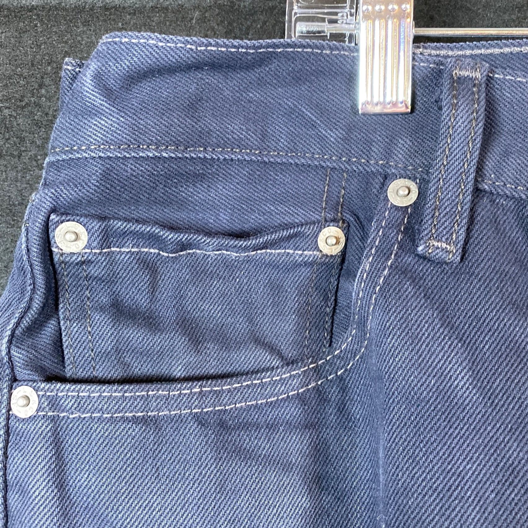 Levi's Levi's Mens Jeans Blue Denim 501 Button Fly Straight Cotton 36x32 5-Pocket Design Regular Rise High Solid Pattern Jeans Mens Size US 36 / EU 52 - 4 Thumbnail