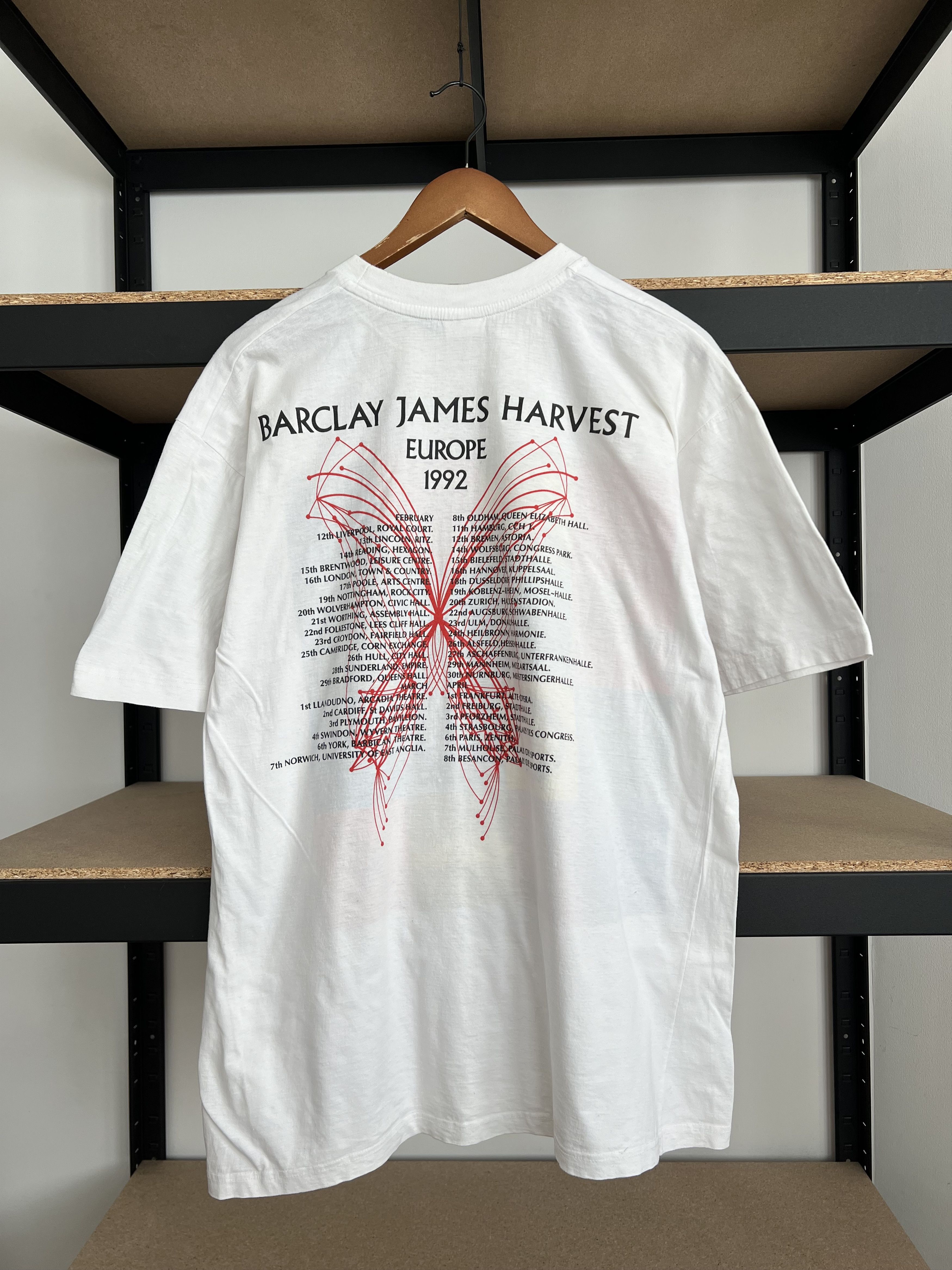 Vintage 1992 Barclay James Harvest Tour White T-shirt