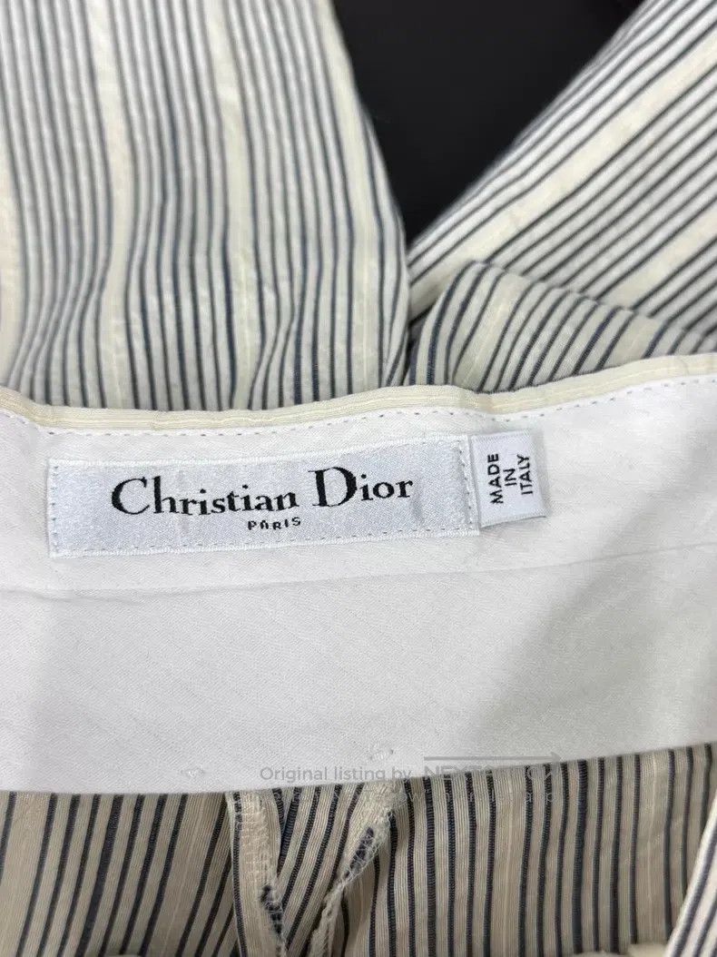 Dior Dior Button striped wide-leg pants Size 42" / US 20 - 4 Thumbnail
