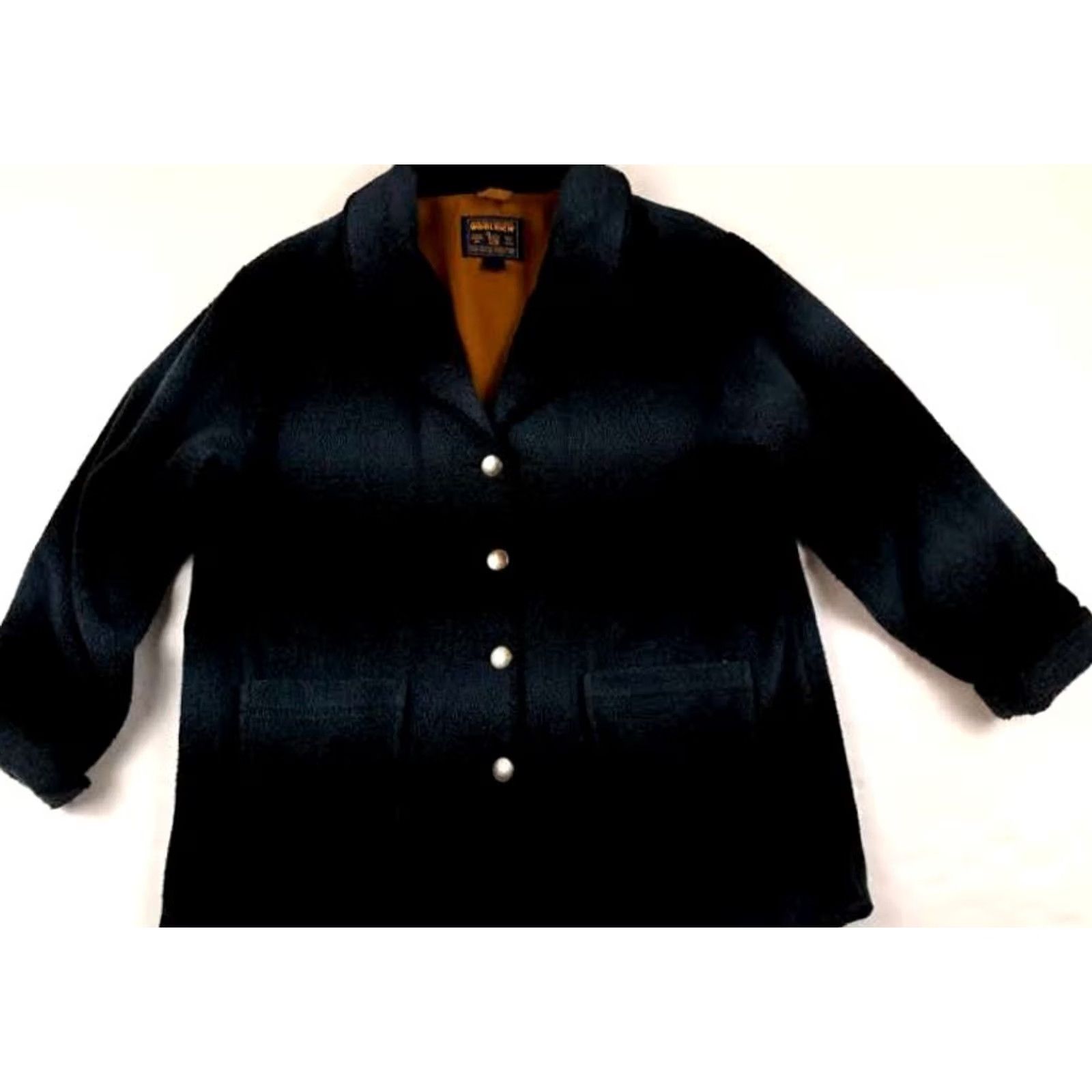 Vintage VINTAGE Woolrich Coat Woman Blue Faded Stripes Metal Button XL Size XL / US 12-14 / IT 48-50 - 3 Thumbnail