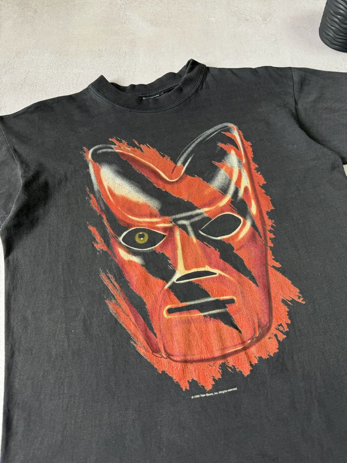 Vintage × WWE Vintage 1999 Kane Tortured Soul T Shirt Tee WWE Rare Size US S / EU 44-46 / 1 - 3 Thumbnail