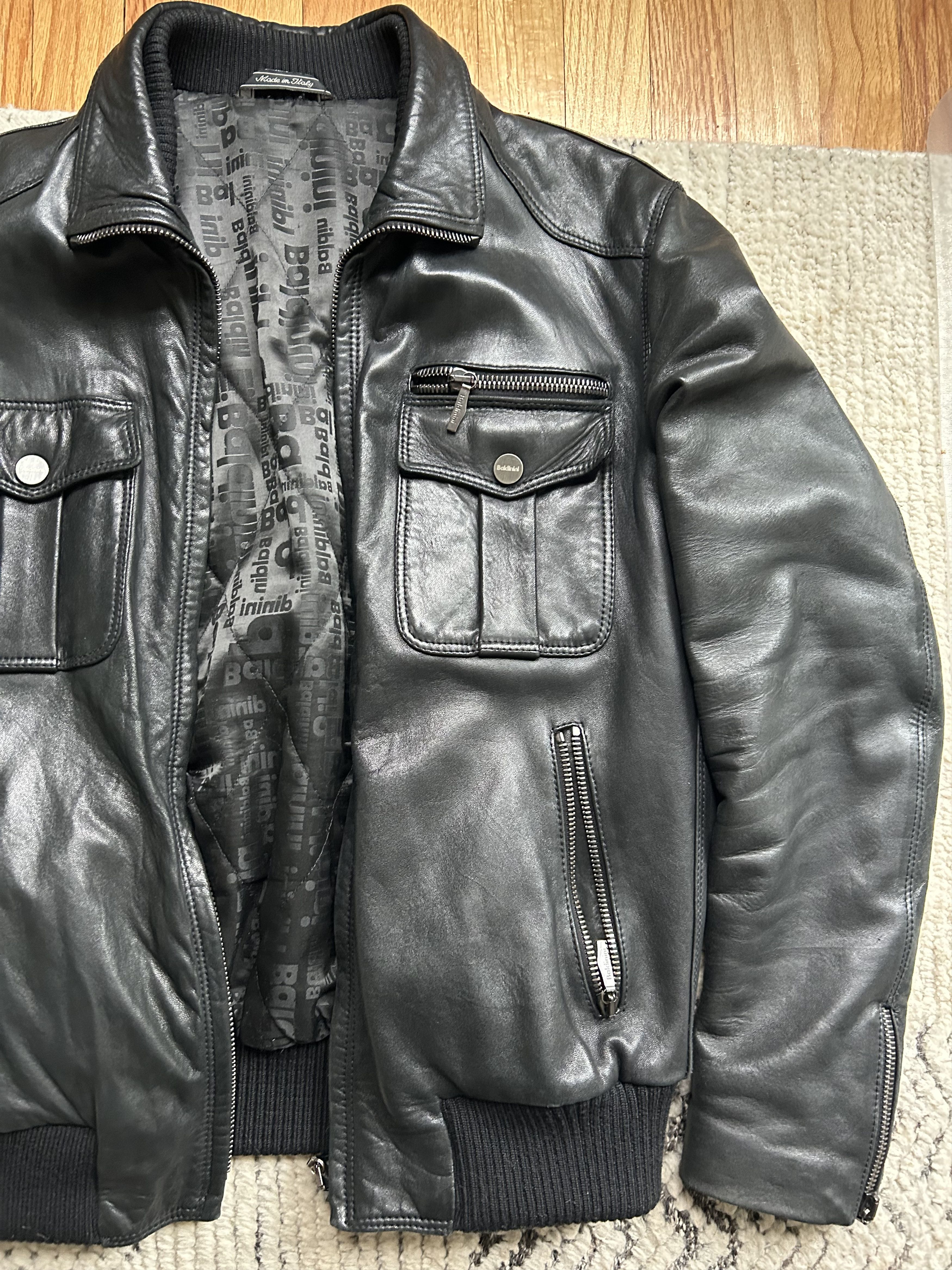 Baldinini Neovintage Pilot Calf Leather Jacket Baldinini Size US L / EU 52-54 / 3 - 4 Thumbnail