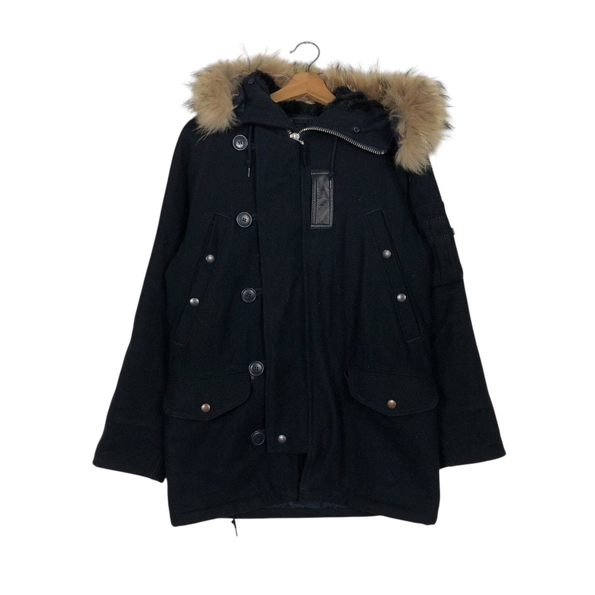 Alpha Industries 🔥VINTAGE PARKA JACKET ALPHA INDUSTRIES USA MINK FUR HOODIE Size US S / EU 44-46 / 1 - 3 Thumbnail