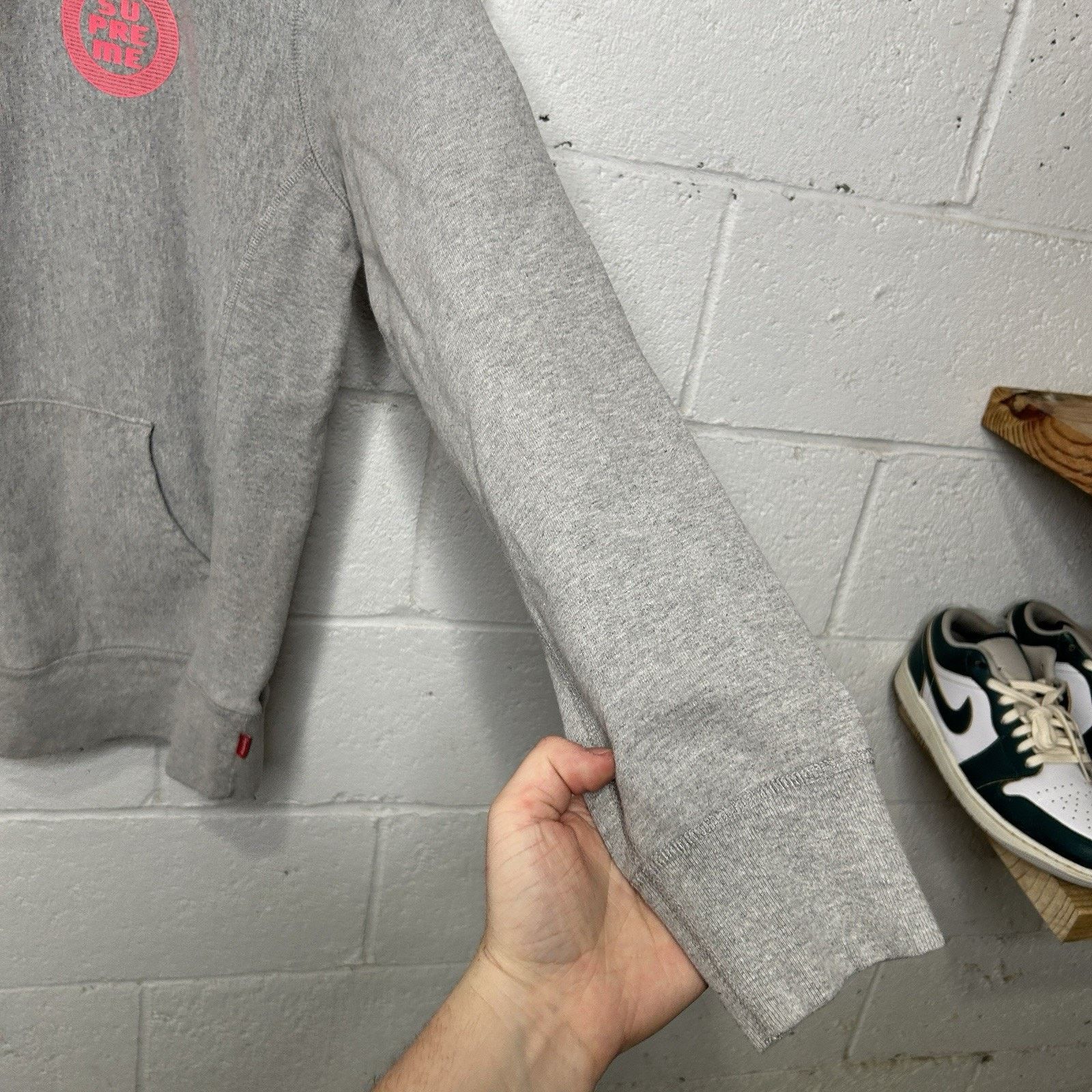 Supreme Supreme Disrupt Sweatshirt Hoodie “Grey Pink” SS15 Size US M / EU 48-50 / 2 - 5 Thumbnail