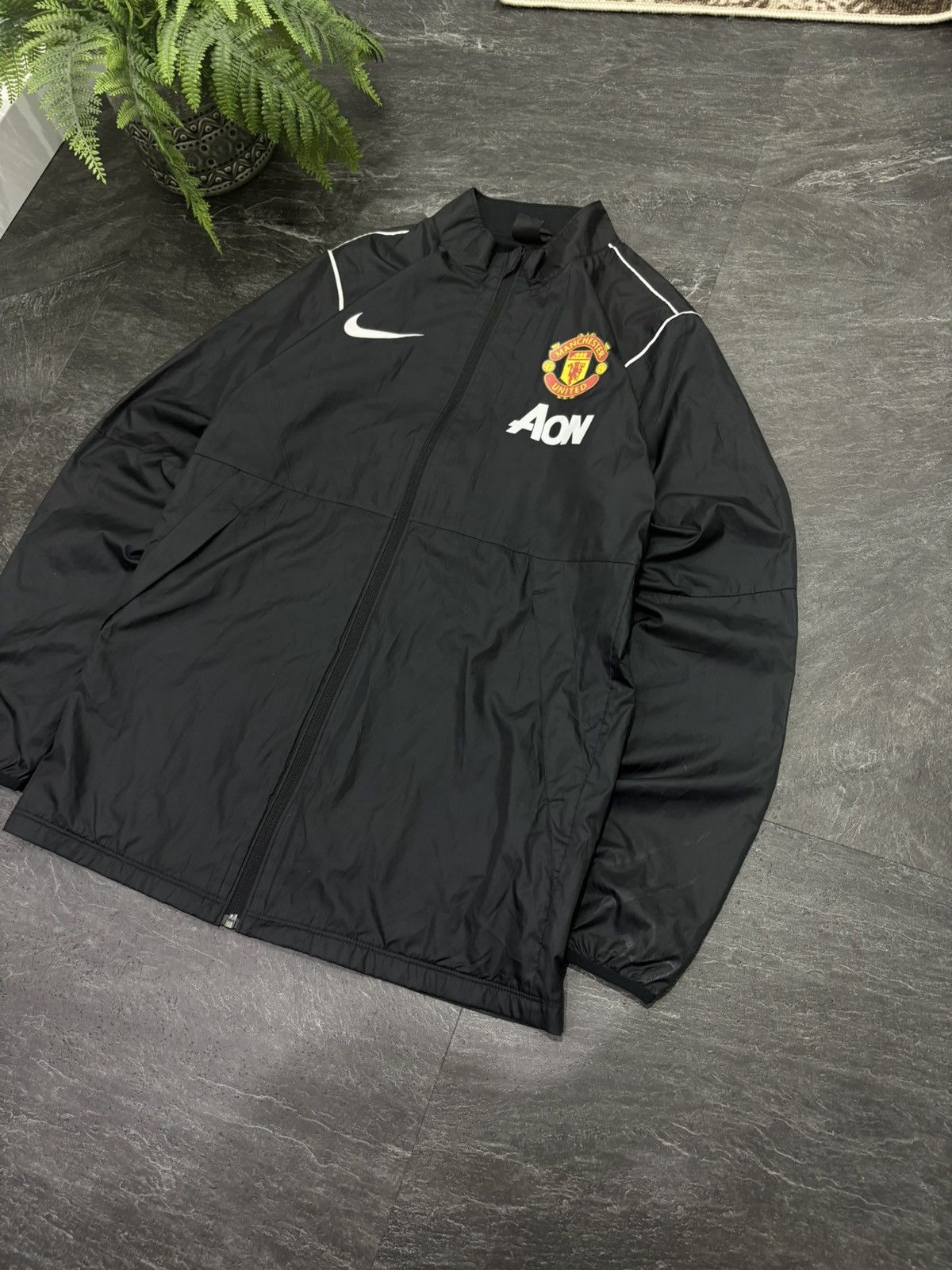 Nike 00s Vintage Nike x Manchester United Soccer Nylon Jacket Size US S / EU 44-46 / 1 - 3 Thumbnail