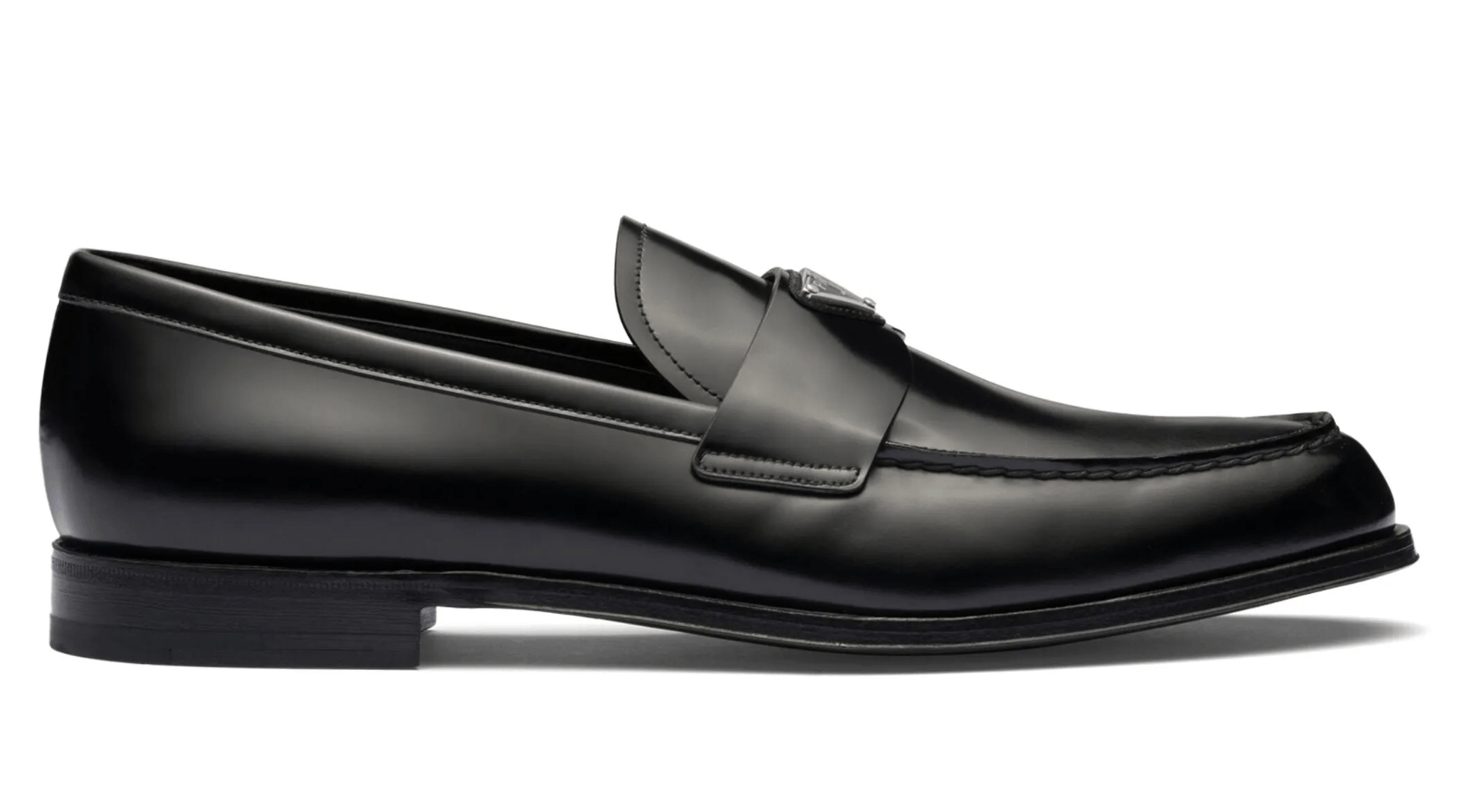Prada Prada Leather Logo Classic Loafer Slip On Flat UK 12 US 13 Size US 13 / EU 46 - 3 Thumbnail