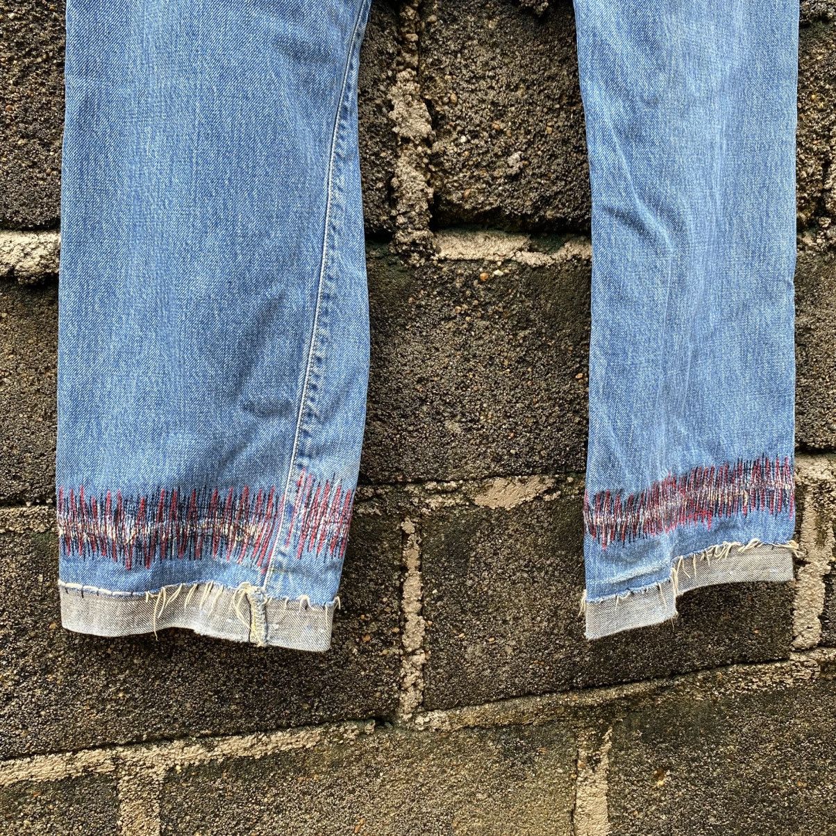 Blue Blue Japan × Japan Blue × Le Grande Bleu (L.G.B.) Vintage Blue Blue H.R Market Selvedge Jeans Blue Colour Size US 36 / EU 52 - 10 Thumbnail