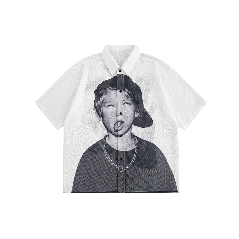 Japanese Brand × Vintage Funny emoji character print short sleeve shirt Size US M / EU 48-50 / 2 - 1 Thumbnail