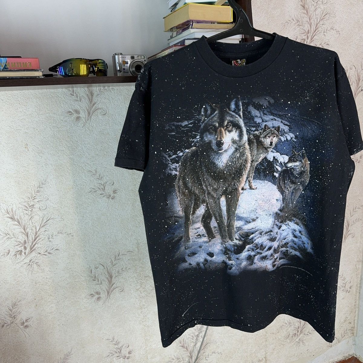 Harley Davidson × Vintage Vintage 3d Emblem T shirt 1994 Wolf Winter Harley USA L Size US L / EU 52-54 / 3 - 9 Thumbnail