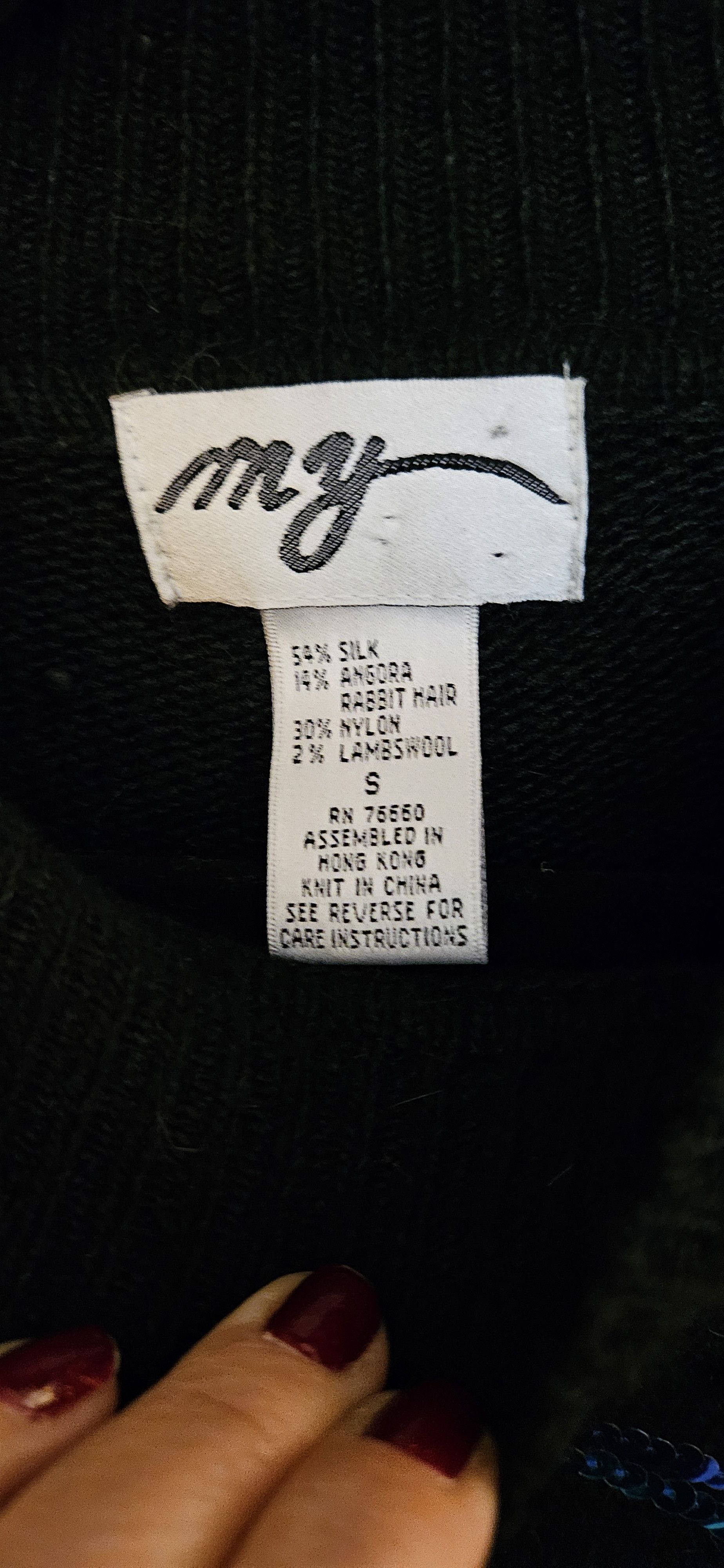 Other 1990 's "my" sequin silk sweater Size S / US 4 / IT 40 - 3 Thumbnail