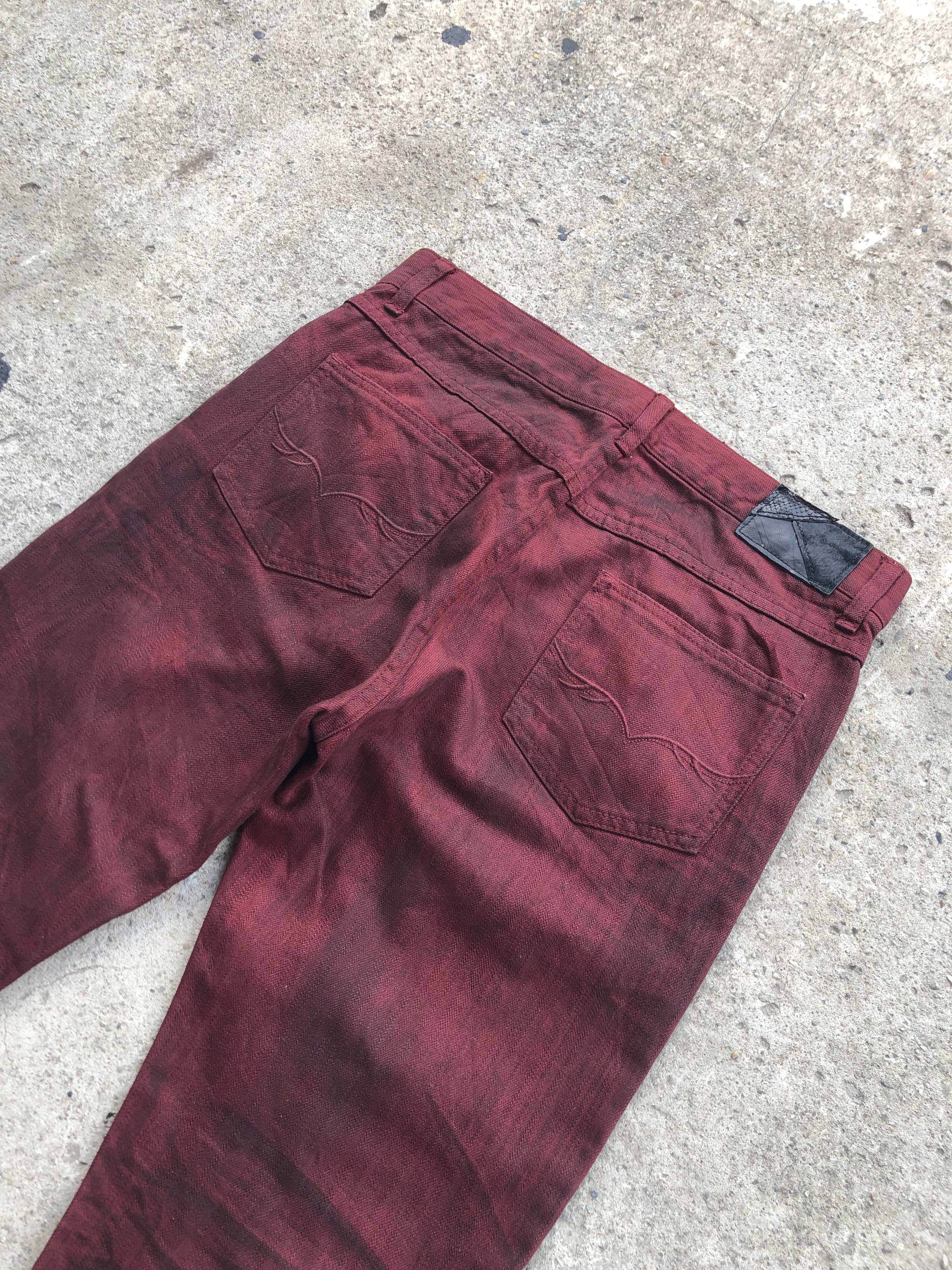 GOSTAR DE FUGA × If Six Was Nine × Le Grande Bleu (L.G.B.) Gostar de fuga Red Clawmark flared denim Size US 30 / EU 46 - 7 Thumbnail