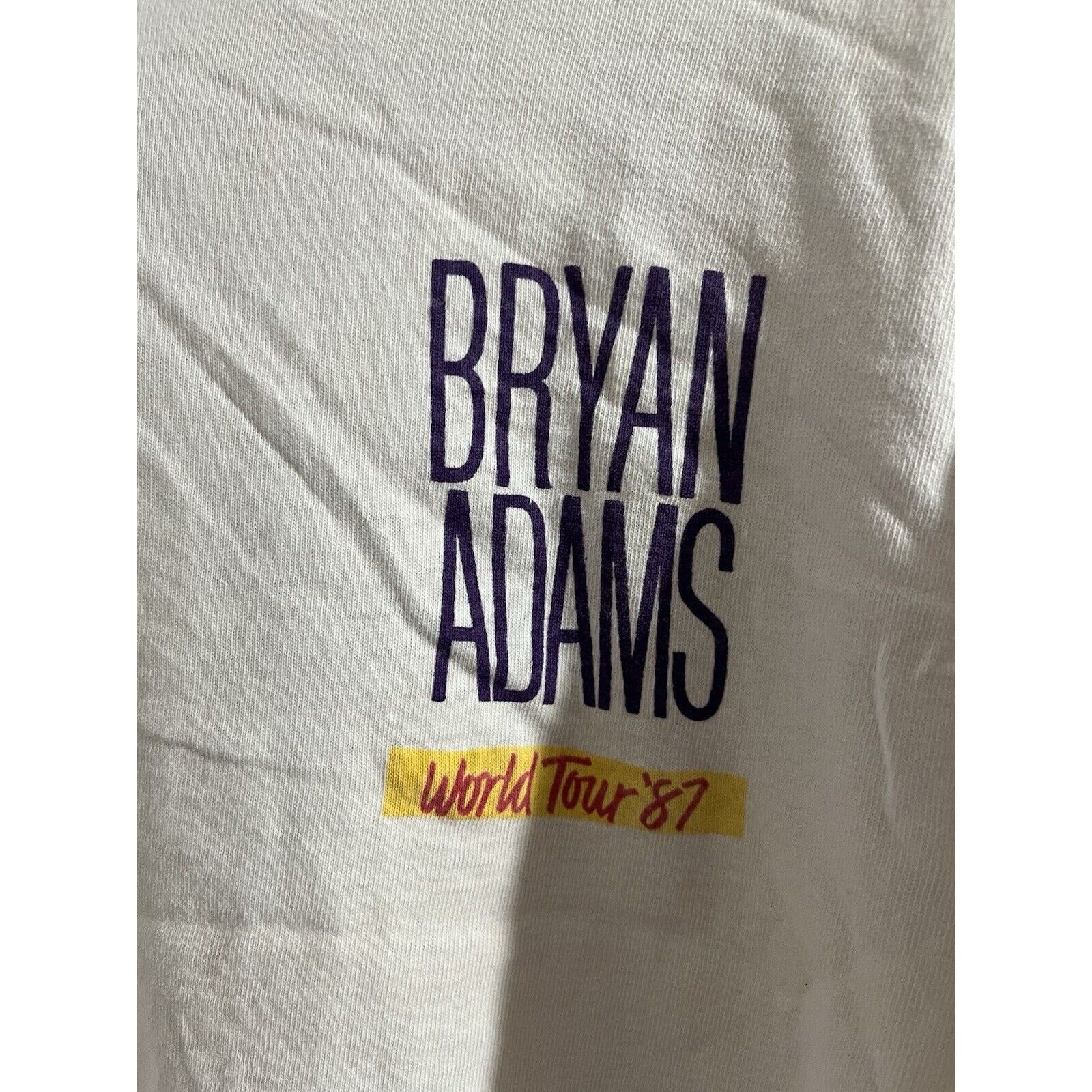 Other Bryan Adams Into The Fire 1987 World Tour Shirt Sz M Rare! Size US M / EU 48-50 / 2 - 2 Thumbnail