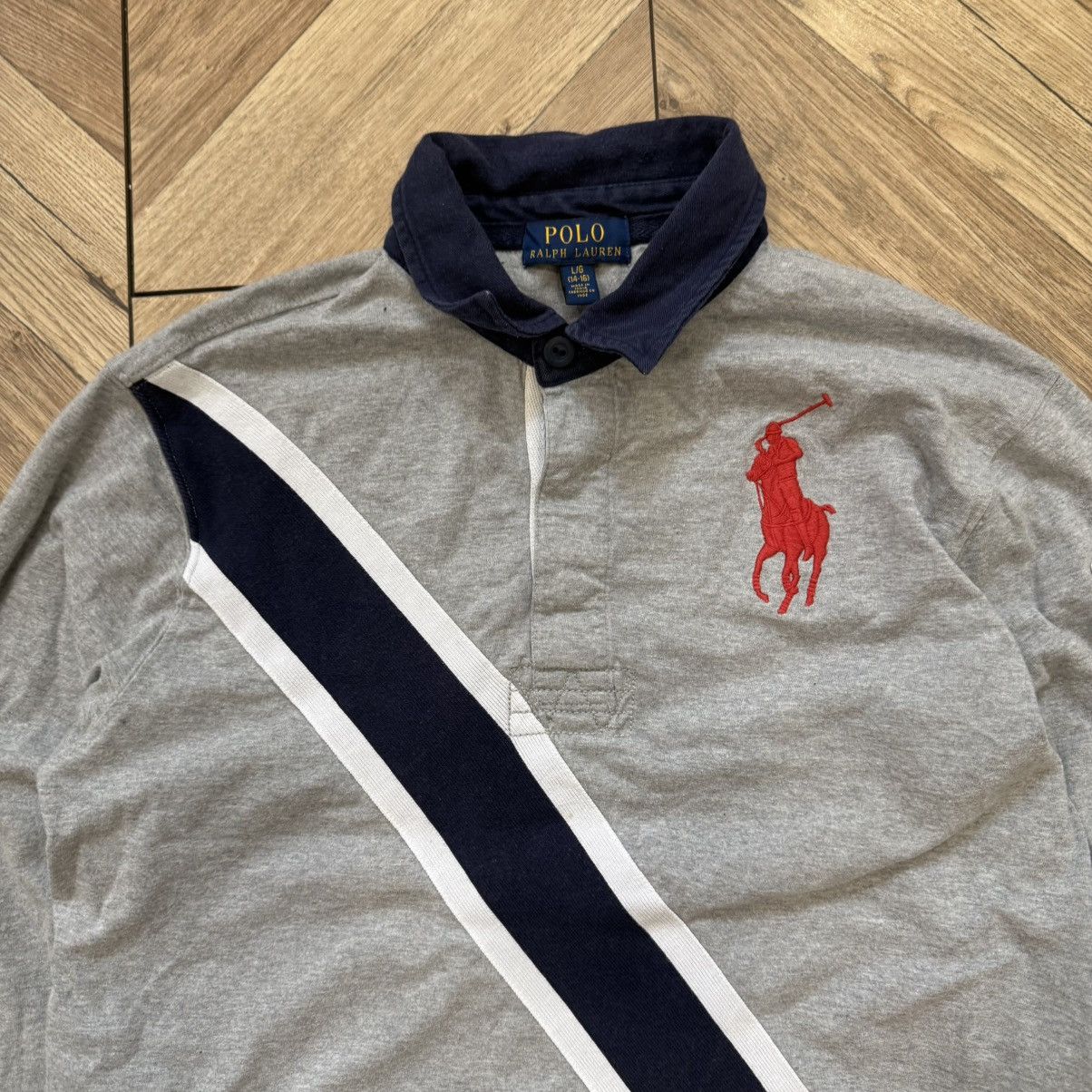 Polo Ralph Lauren Polo Ralph Lauren USA Grey Sweatshirt S Streetwear 00s Size US S / EU 44-46 / 1 - 5 Thumbnail