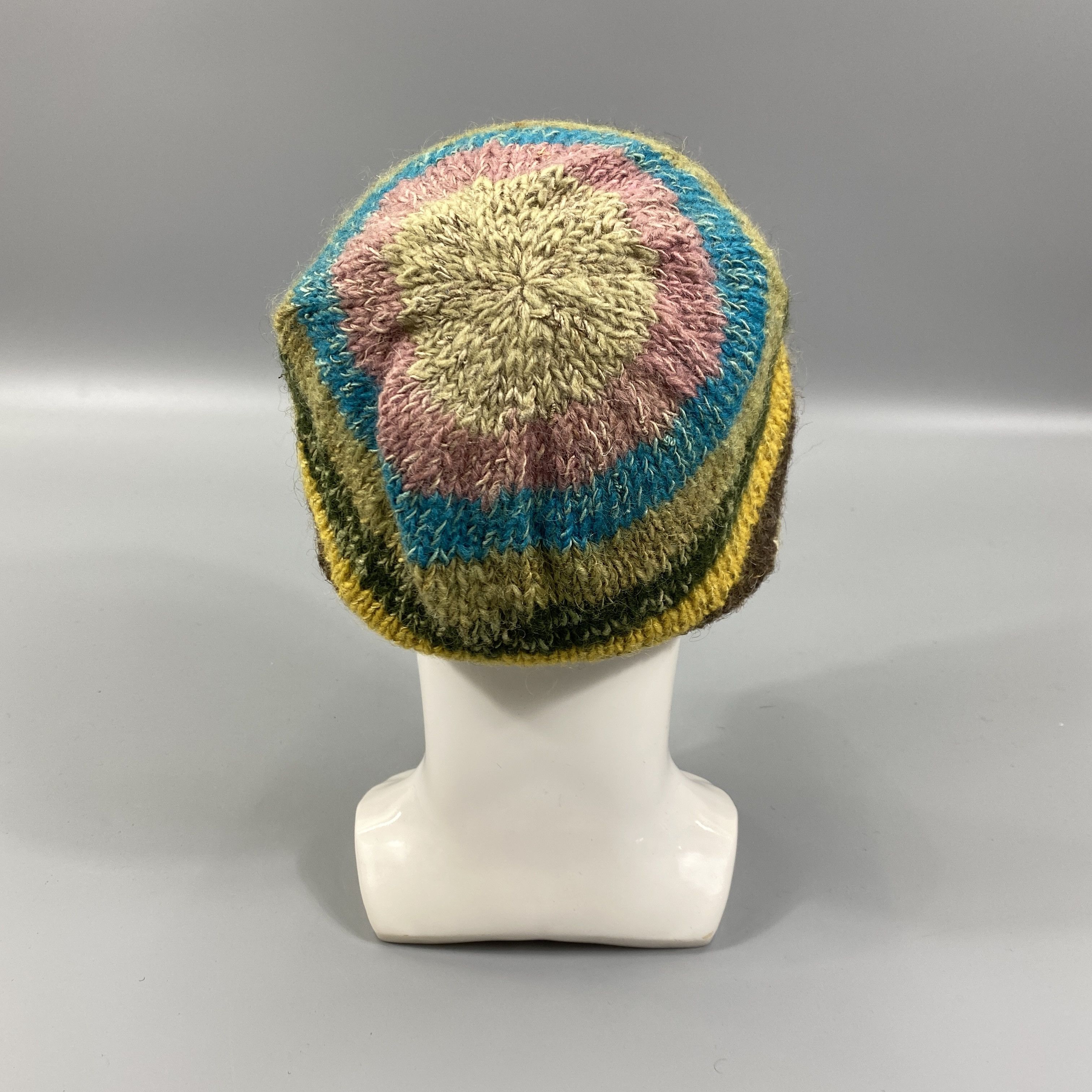 Japanese Brand Multicolor Knit Beanie Hats -BN1139 Size ONE SIZE - 3 Thumbnail