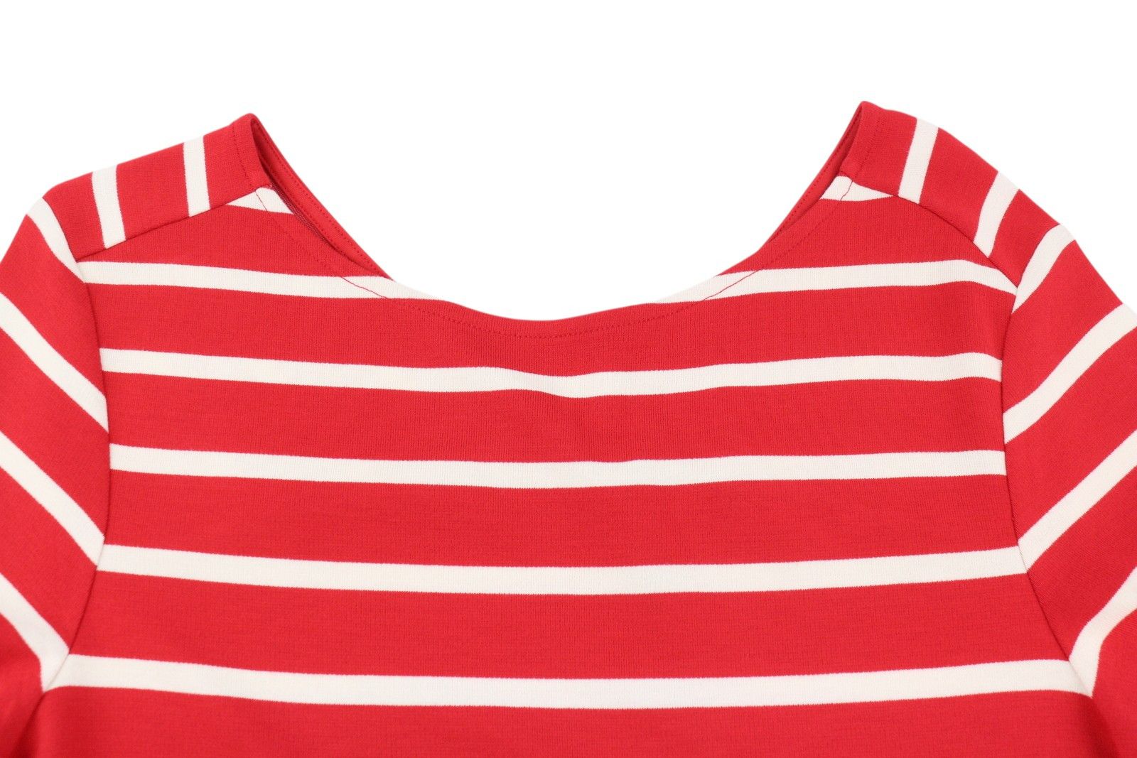 Gant STRIPED S Red Round Neck 3/4 Sleeves Dress 85003 Size S / US 4 / IT 40 - 4 Thumbnail