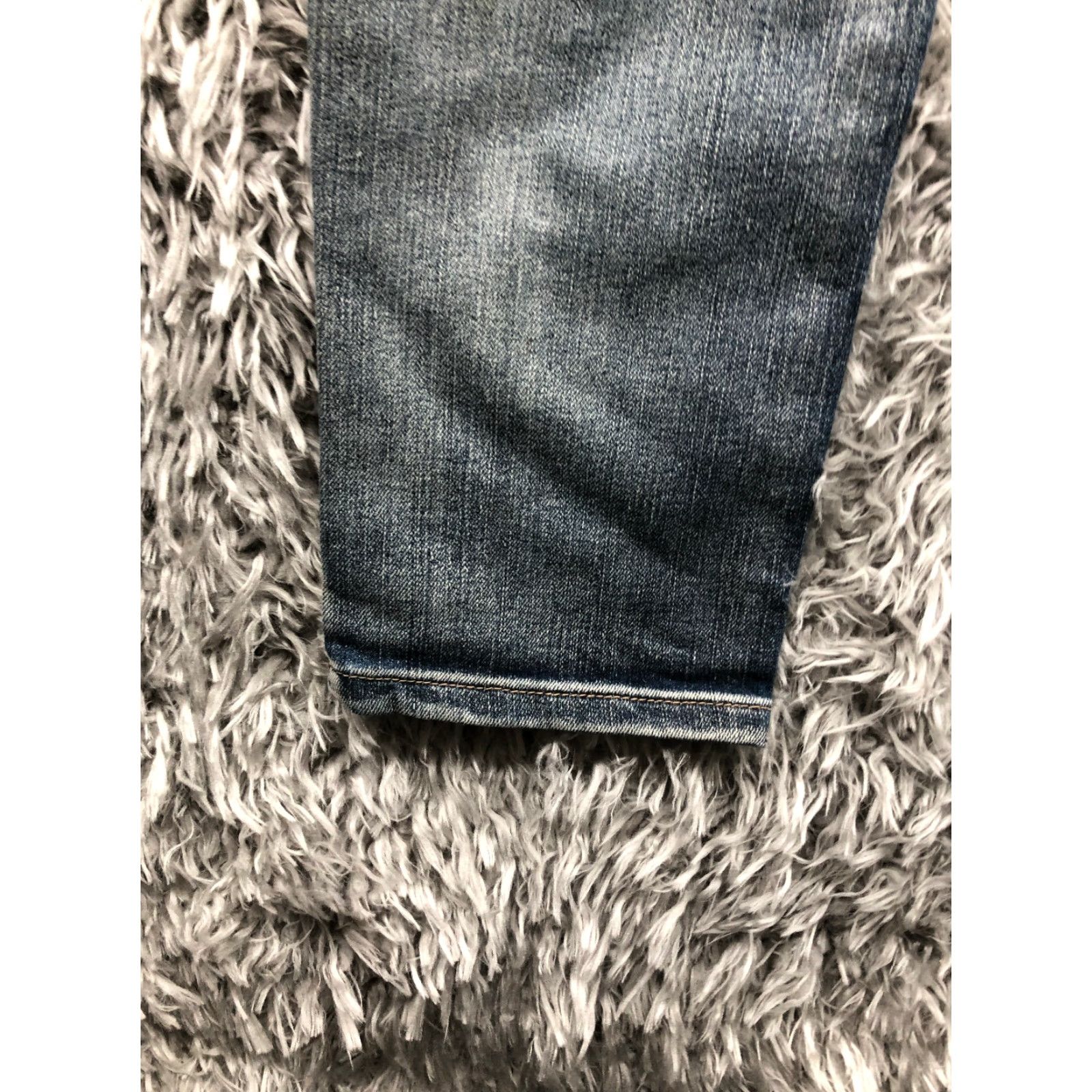 Denime 12K Jeans Womens Size 16 Mid Rise Dark Wash Blue Denim Straight Leg Size 38" / US 16 / IT 52 - 7 Thumbnail