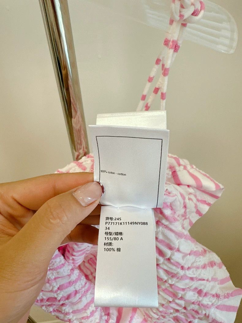 Chanel Chanel 24S pink striped suspenders Size XXS / US 00 / IT 34 - 6 Thumbnail